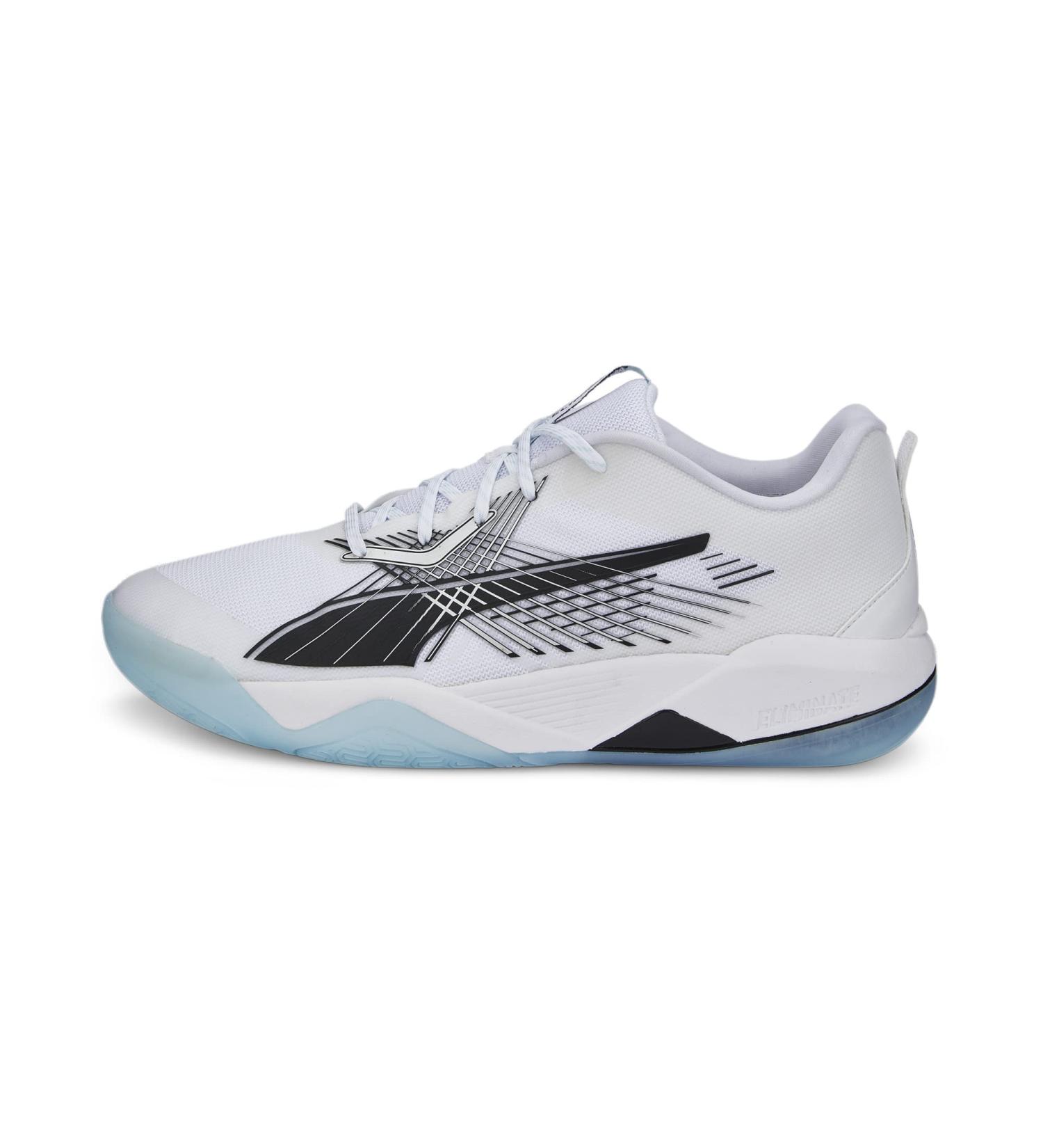 PUMA Unisex Eliminate Power Nitro II Hallenturnschuh - 42 EU | Puma White Puma Black Nitro Blue - International Shipping Available - Buy Online on GoSupps.com