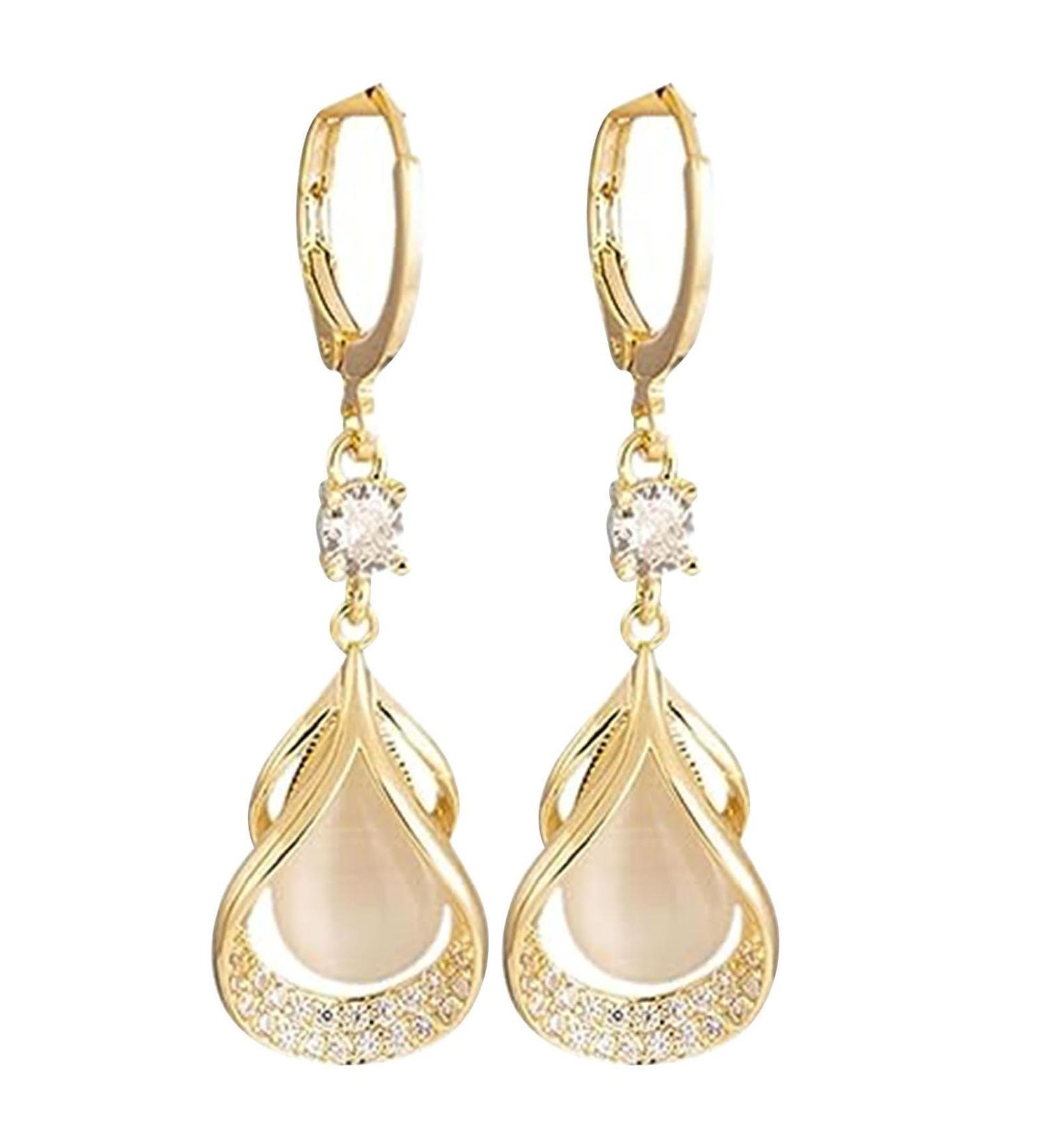 Anulely Magnetic Earrings - Slimming Lymph Flow Crystal Drop Earrings for Women | Boost Weight Loss & Enhance Wellness - Buy Online on GoSupps.com