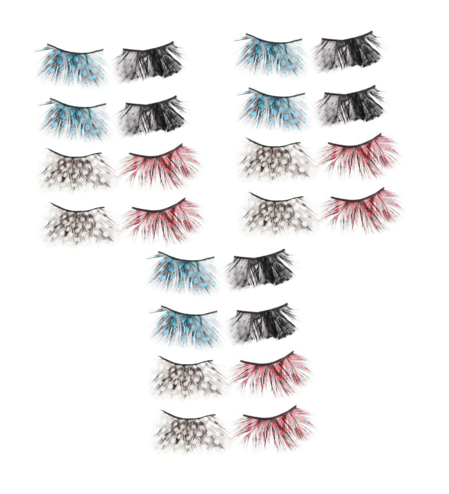 FRCOLOR 12 Pairs Fake Eyelashes Cosplay False Eyelashes Halloween Long Eyelashes Daily Wear False Eyelashes Fluffy Eyelashes Fake Lashes Stage Performance Eyelash Make up - Buy Online on GoSupps.com