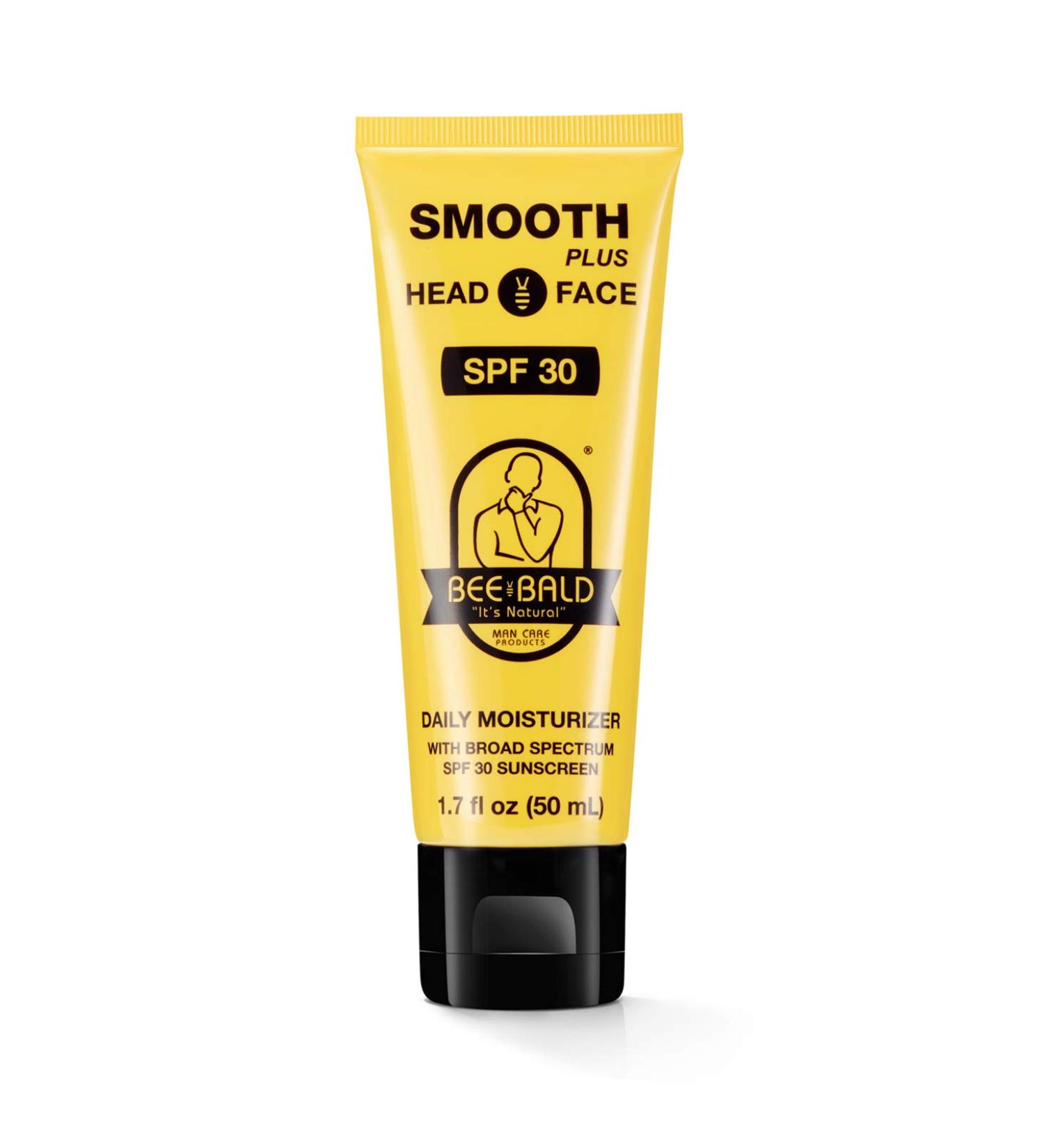 Bee Bald SMOOTH PLUS Moisturizer with SPF 30 - Broad Spectrum Sunscreen for Hydration & Protection - Buy Online on GoSupps.com