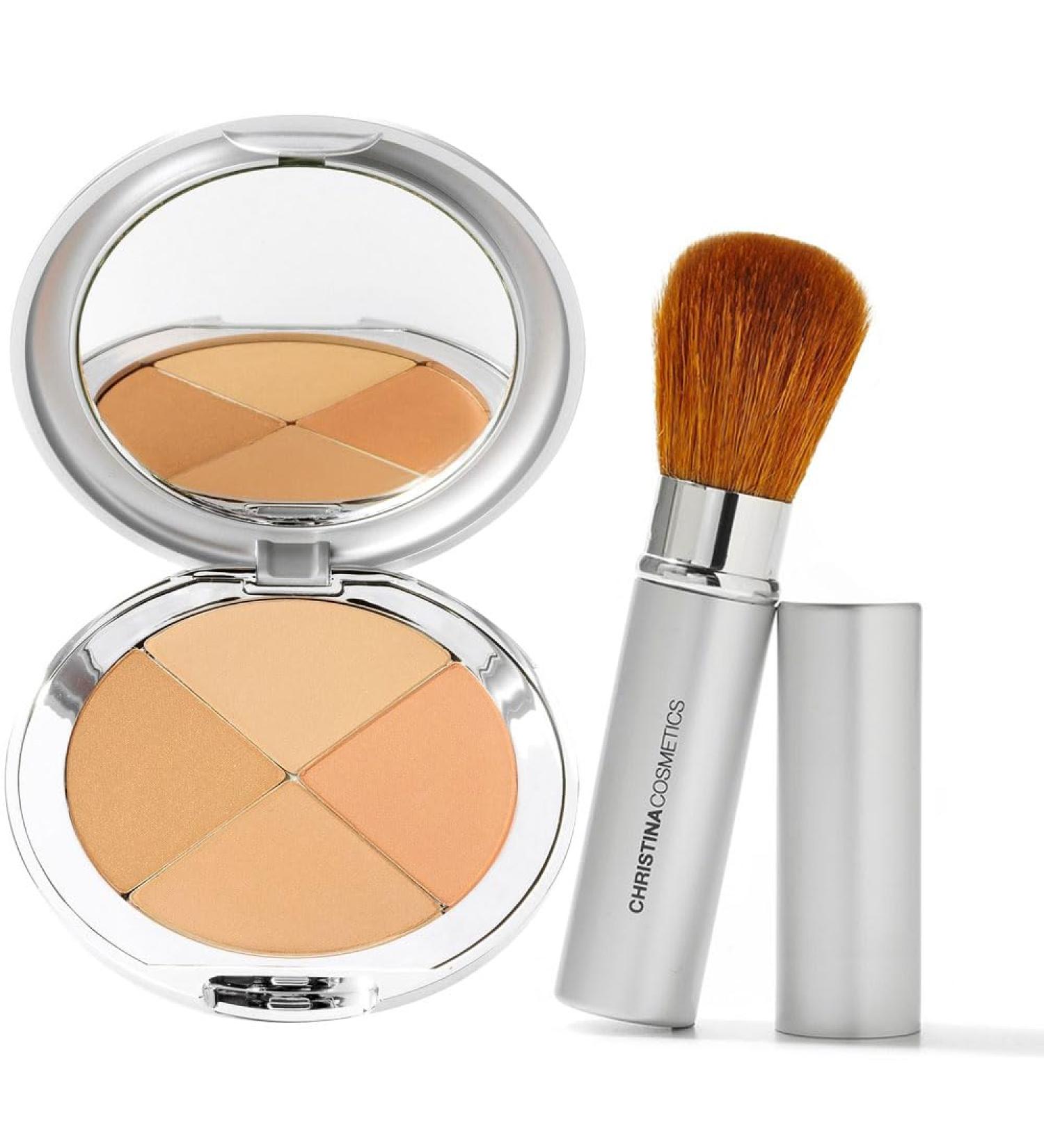 Buy Christina Cosmetics Perfect Pigment 2 Compact & Retractable Brush Duo International Shipping Available - Buy Online on GoSupps.com