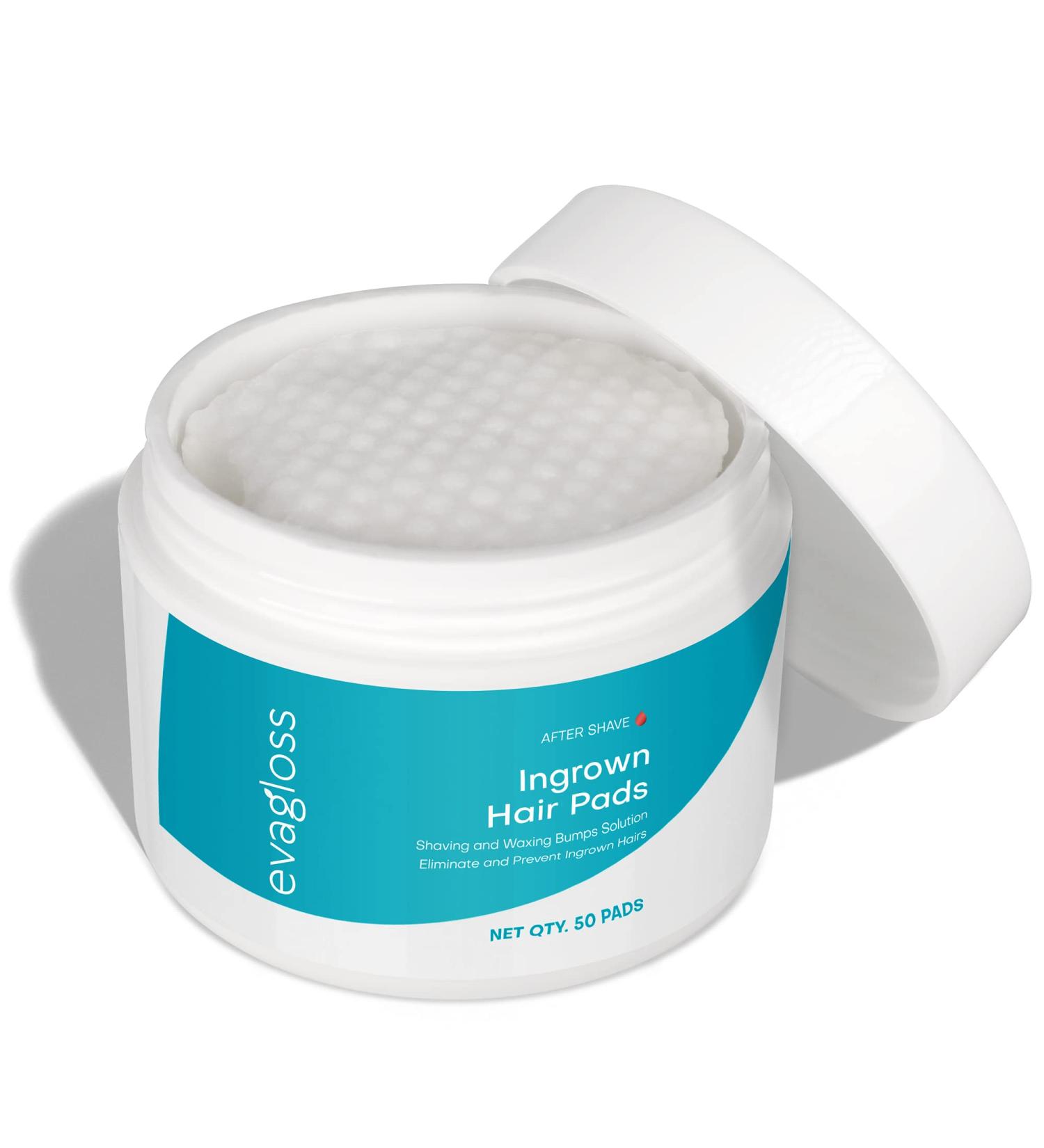 Ingrown Hair Treatment Pads 50 Count - Topical Daily Treatment for Razor Burn, Bumps, After Shave, Waxing - Bikini Bump Blaster, Prevents Ingrown Hairs, Soothes Irritation - Buy Online on GoSupps.com