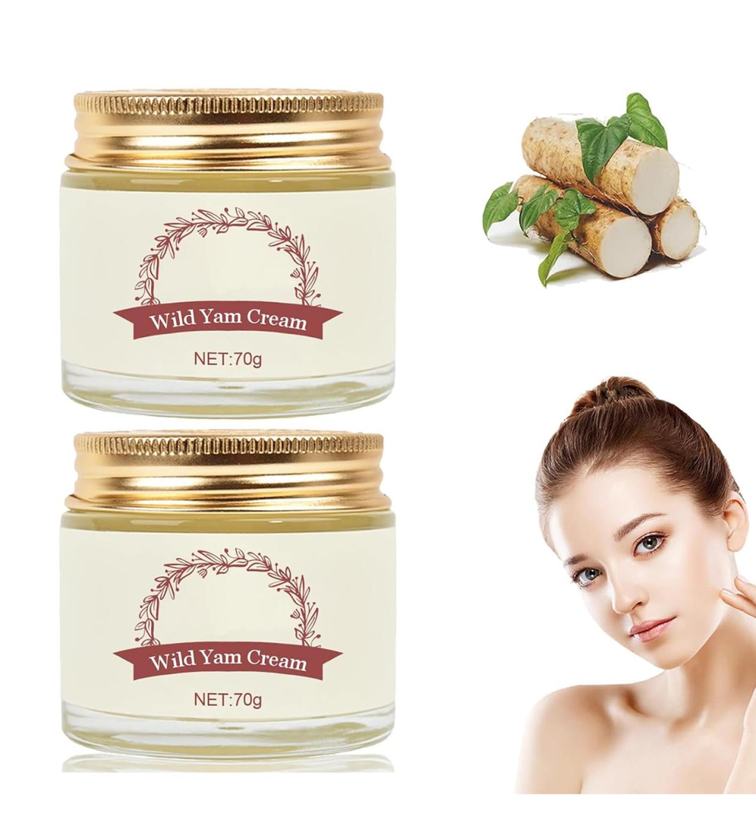 2pc Wild Yam Cream Annas Wild Yam Cream Organic for Horm-o-ne Balance Skin Moisturizer Women's Organic Wild Yam Root Cream for All Skin Types - Buy Online on GoSupps.com