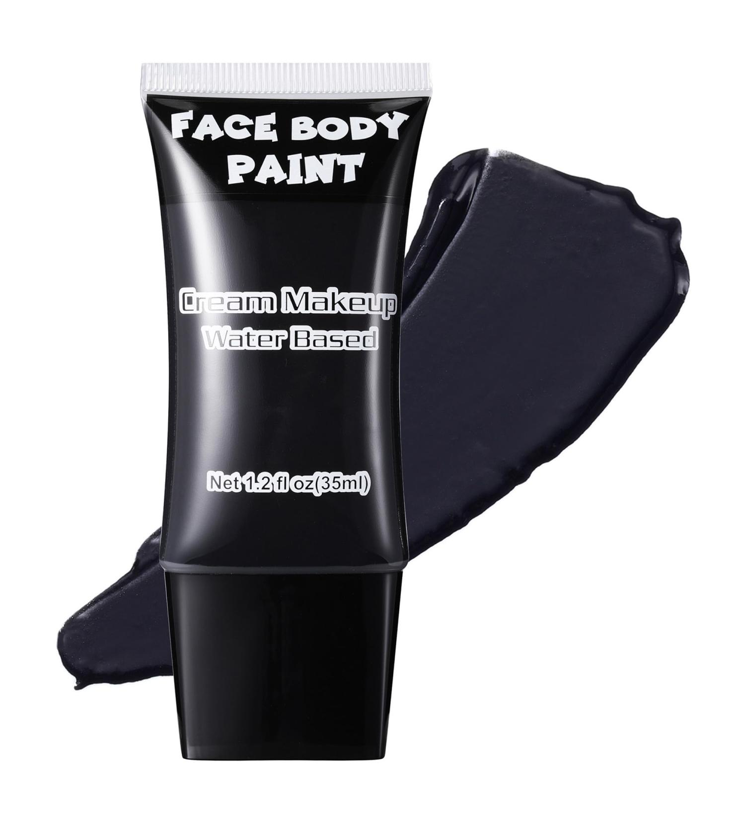 CCbeauty Black Face Paint - Professional Cream Makeup Kit for Halloween Cosplay & SFX - Water-Based Full Coverage for Clowns Jokers Zombies & More - Buy Online on GoSupps.com