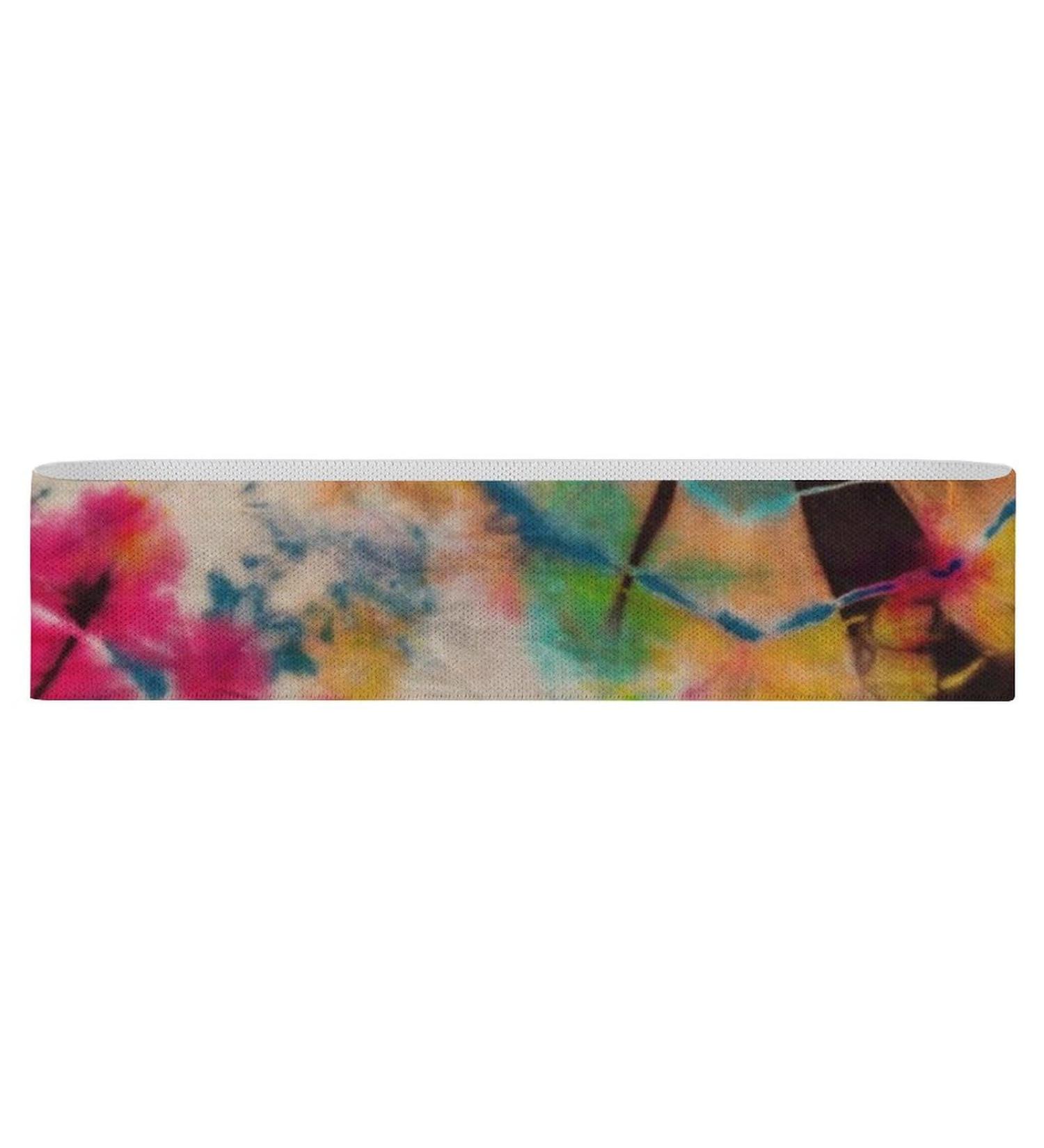 Abstract Tie Dye Yoga Workout Bands | Comfort Leg & Booty Resistance Straps for Physical Therapy - Buy Online on GoSupps.com