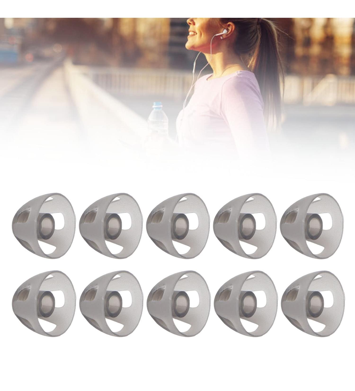 10 Pieces Hearing Aid Dome - Soft Open Earplugs for Hearing Impairment - Replacement Black Layer Earplugs (8mm) for Seniors - Buy Online on GoSupps.com