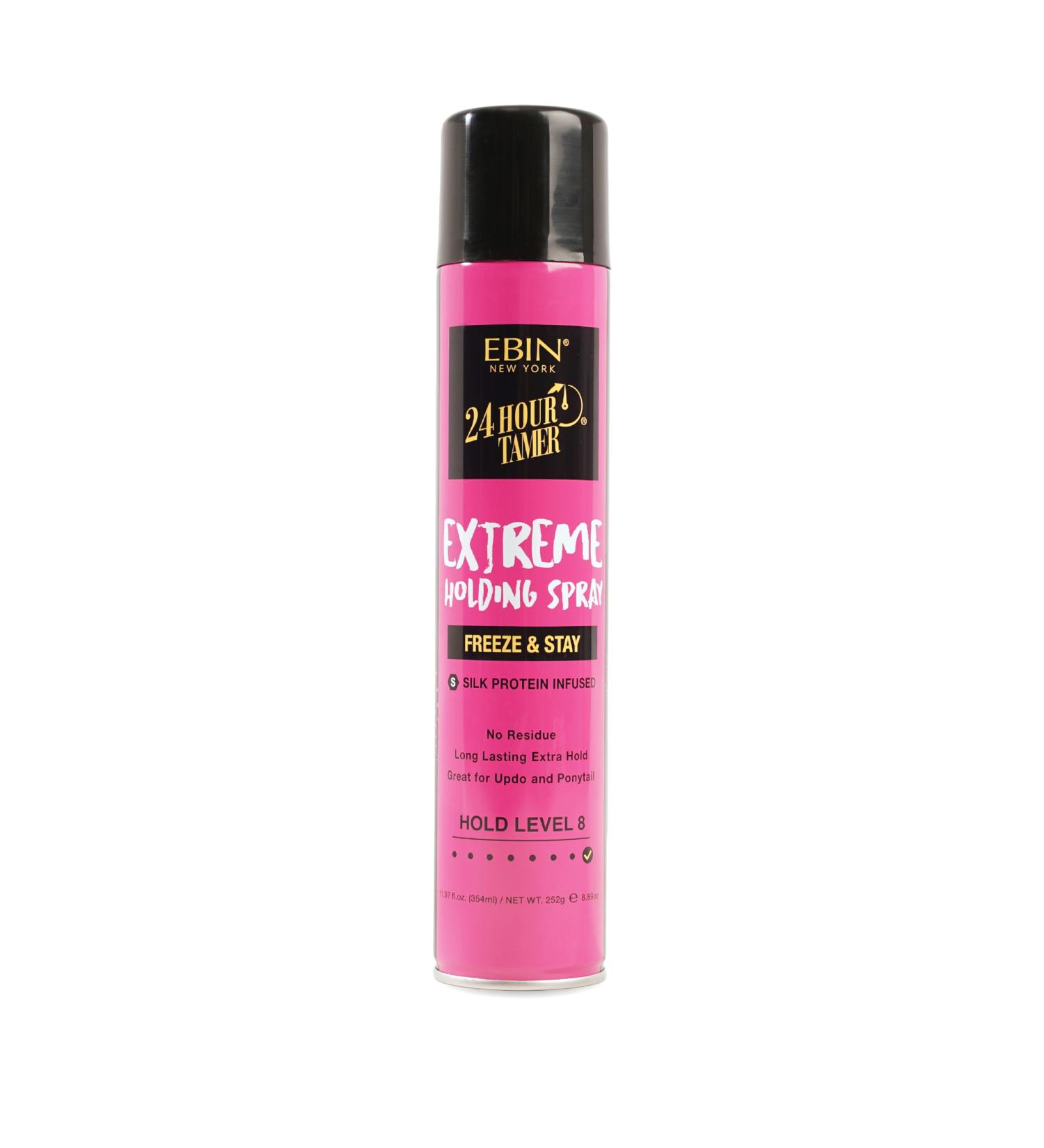 EBIN NEW YORK 24 Hour Tamer Intense Holding Spray - Freeze & Stay 12.13oz/ 480ml | Tames Frizz & Flyaway Gives High Shine & Volume All Day Hold 8.89 Fl Oz (Pack of 1) Extreme - Buy Online on GoSupps.com