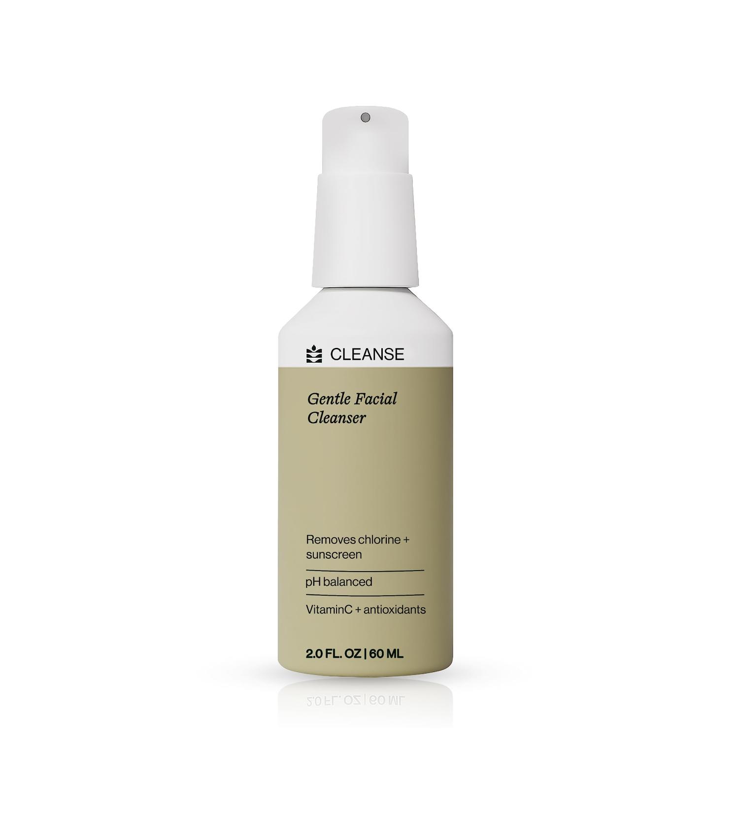 Dermasport Gentle Facial Cleanser for Swimmers - Moisturizing Fragrance-Free Face Wash Removes Sunscreen & Chlorine Natural Extracts 2 fl oz - Buy Online on GoSupps.com