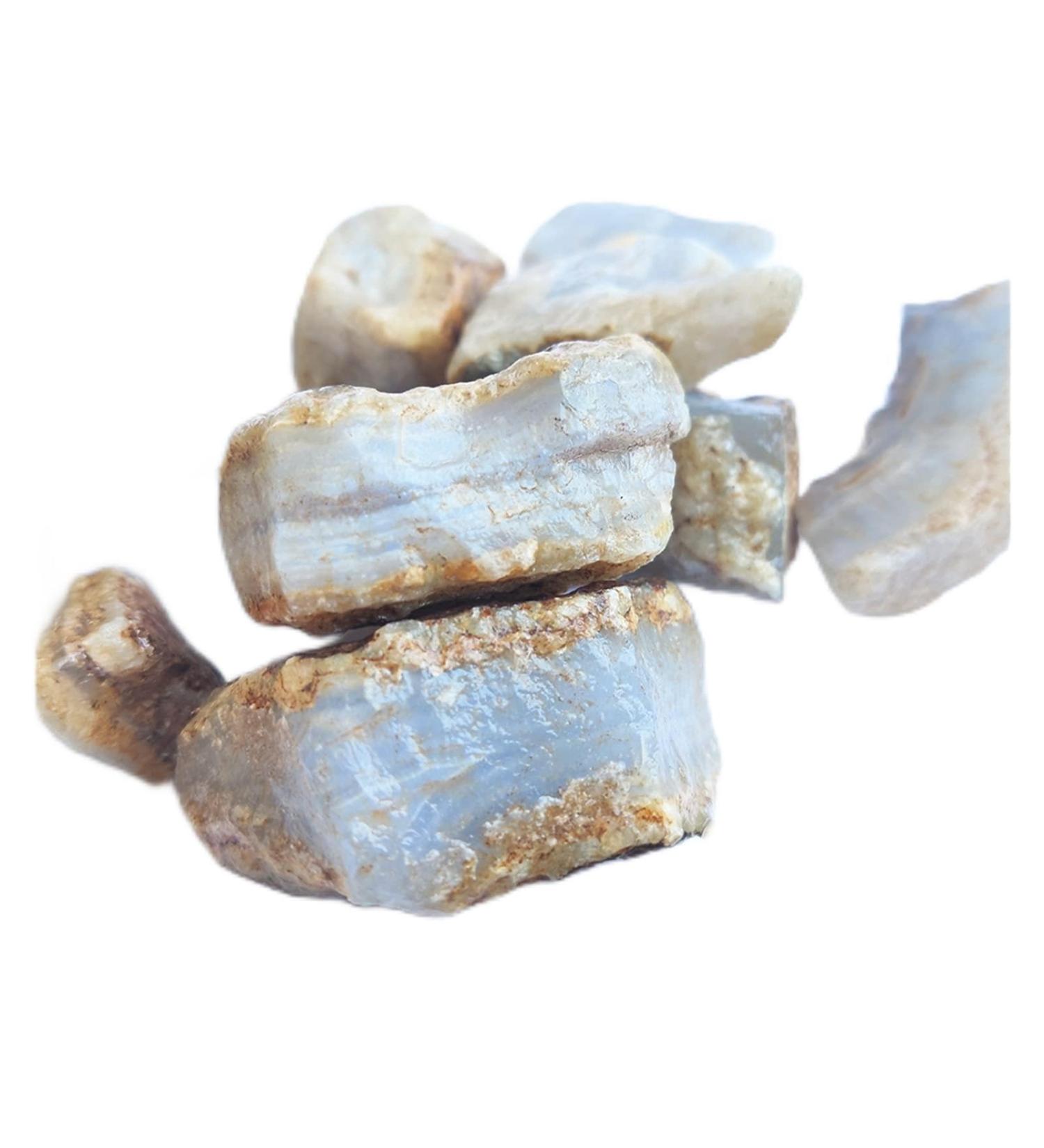 Crystal Rough Natural Crystal Rough Natural Blue Agate Stone Turkey Blue Chalcedony Rough Stone Blue Stone Jewelry Processing Raw Materials Home Decoration (Color : Sky Blue Size : Random) - Buy Online on GoSupps.com