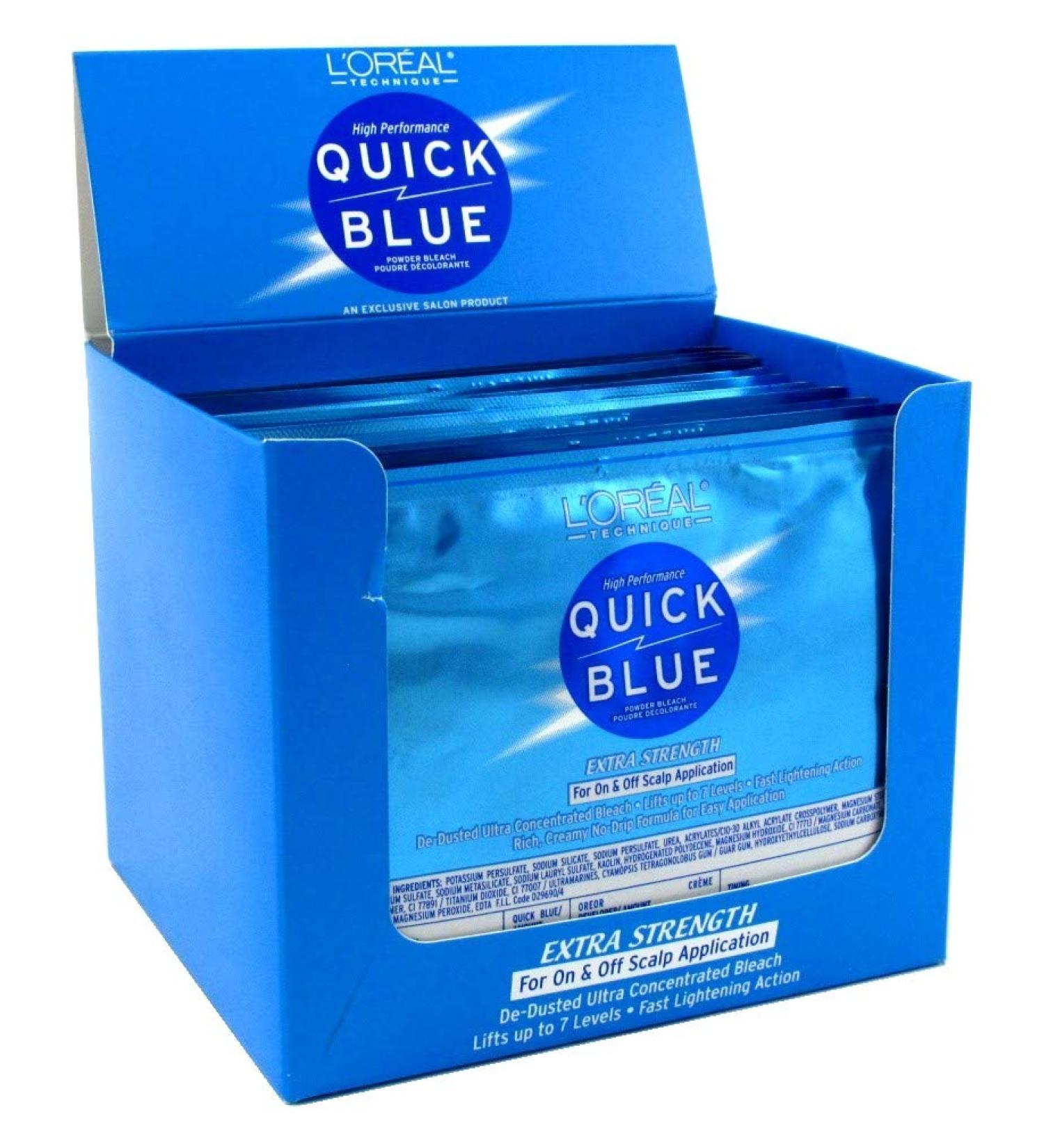 L'Oreal Quick Blue Powder Bleach 1 oz - Pack of 12 - Buy Online on GoSupps.com