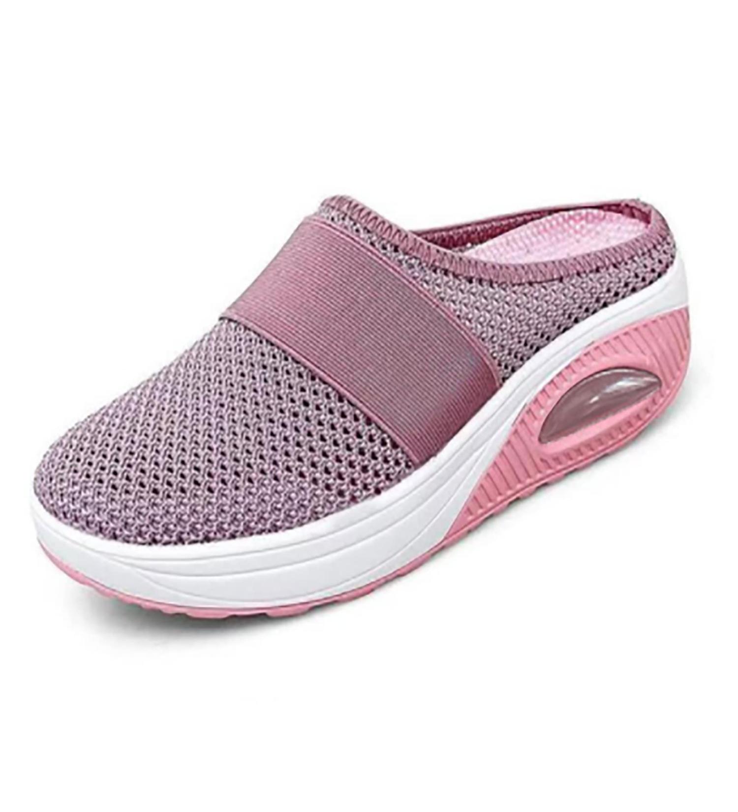 FAMYNGL Diabetic Shoes for Men and Women - Wide Width Adjustable Closure Orthopedic Sneakers - Pink, Size 41 - Buy Online on GoSupps.com