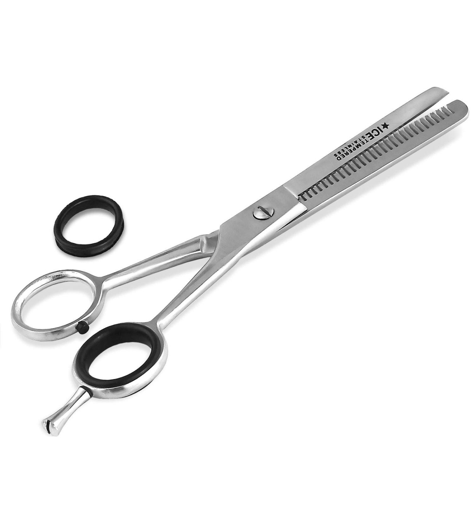 Professional Hair Scissors | Stainless Steel Hairdressing & Effilier Scissors - 6.5 Sharp Cutting Edge for Perfect Haircuts - Buy Online on GoSupps.com