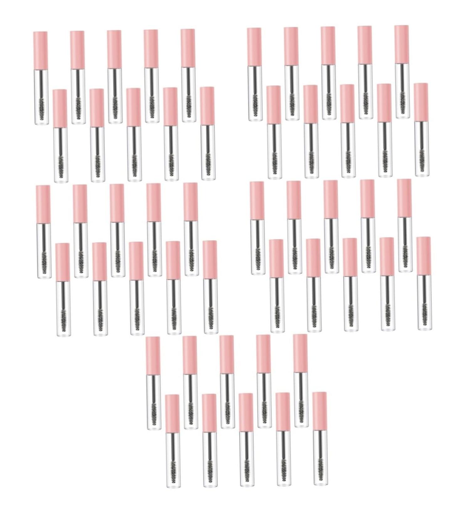 OHPHCALL 50 Pcs Mascara Empty Tube Mascara Wand Bottle Mascara Tube with Wand Clear Lash Mascara Plastic 1 g (Pack of 1) Pinkx5pcs - Buy Online on GoSupps.com