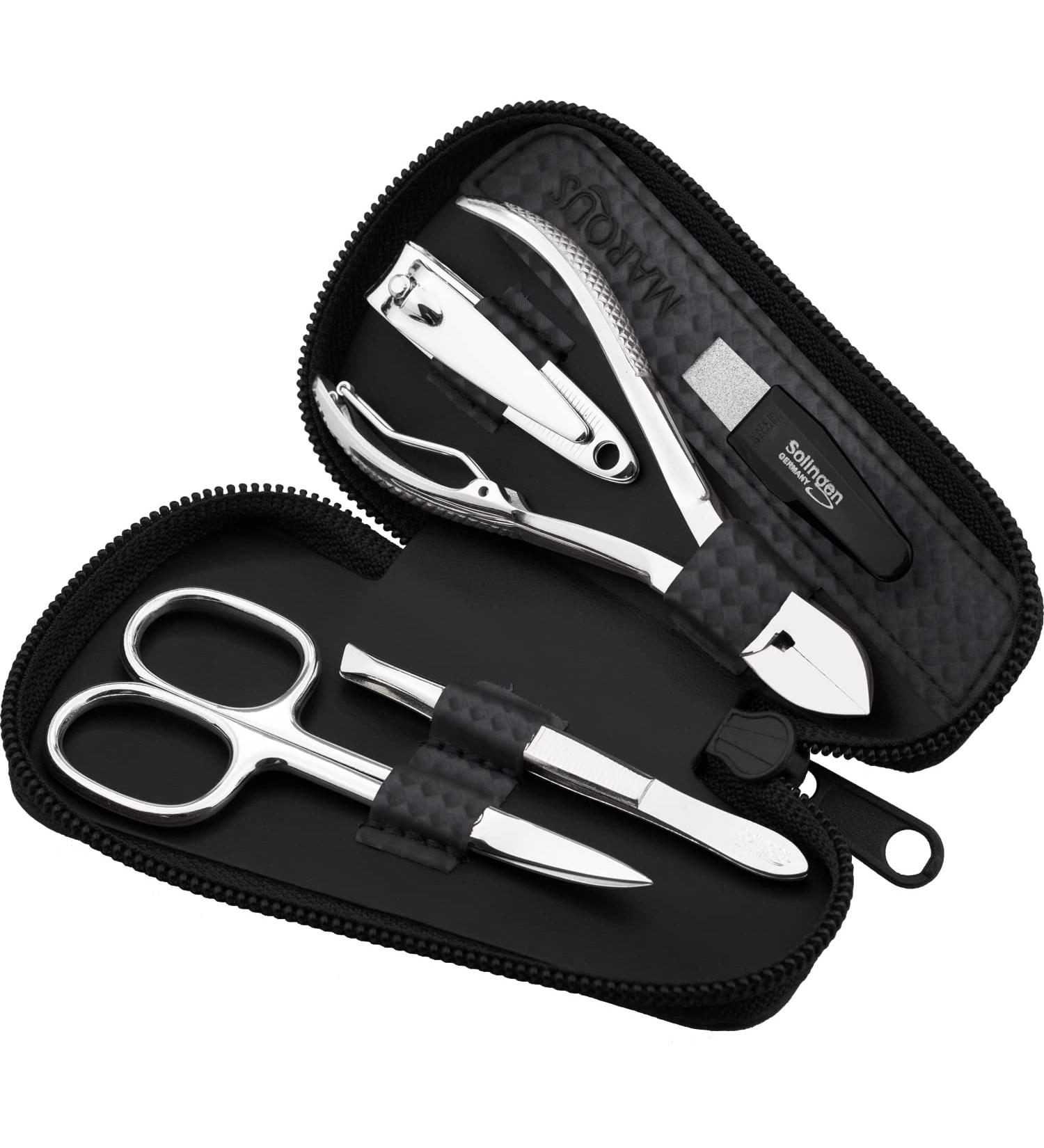 Marqus 5-Part Nail Set for Men and Women - Premium Solingen Manicure Kit - Travel-Friendly Nail Care Essential - Buy Online on GoSupps.com