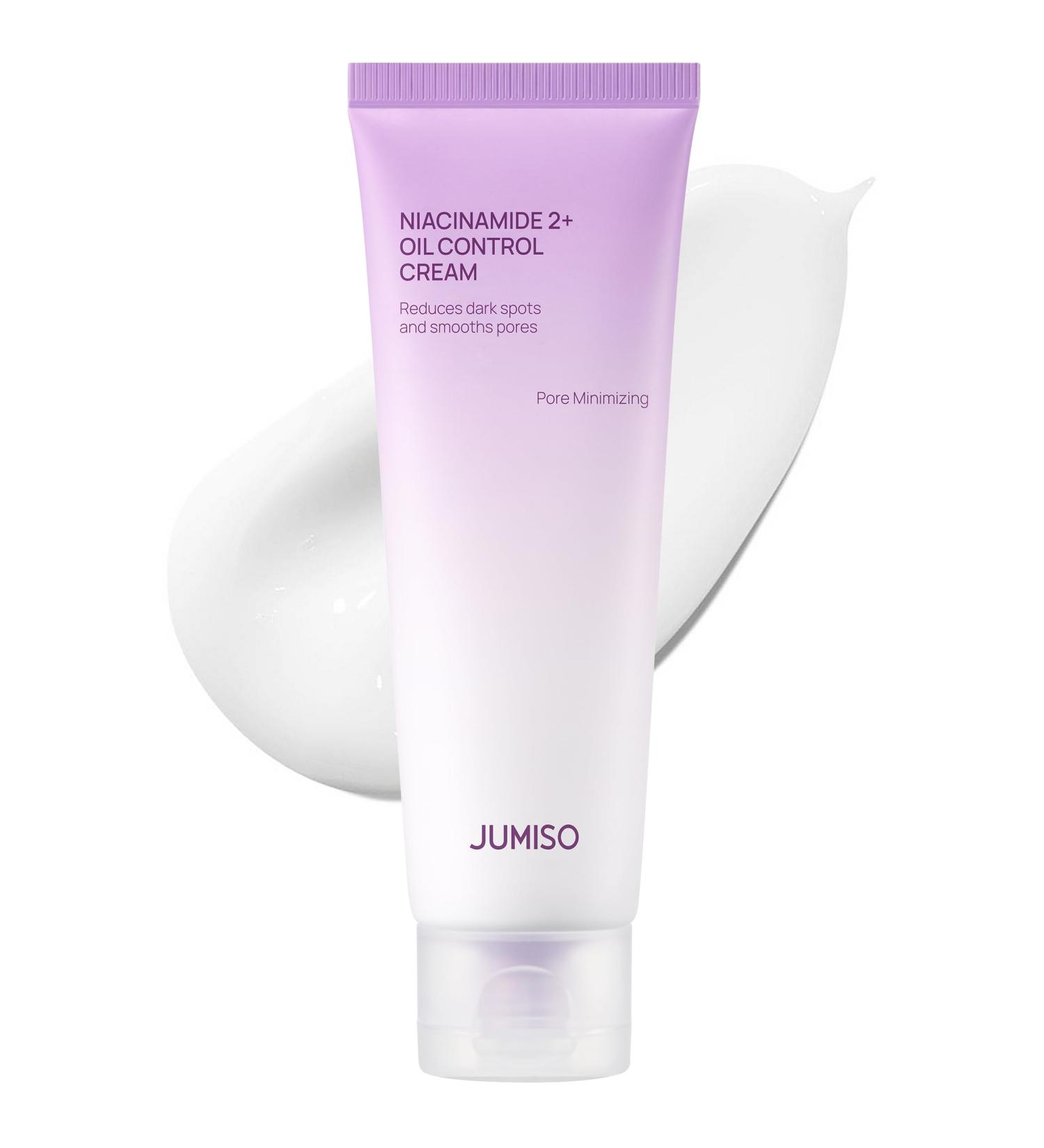 JUMISO Niacinamide 2+ Oil Control Cream - Korean Face Moisturizer for Oily Acne Prone Skin - Pore Minimizing Sebum Balancing with Hyaluronic Acid Tranexamic Acid Galactomyces 2.7 fl.oz - Buy Online on GoSupps.com