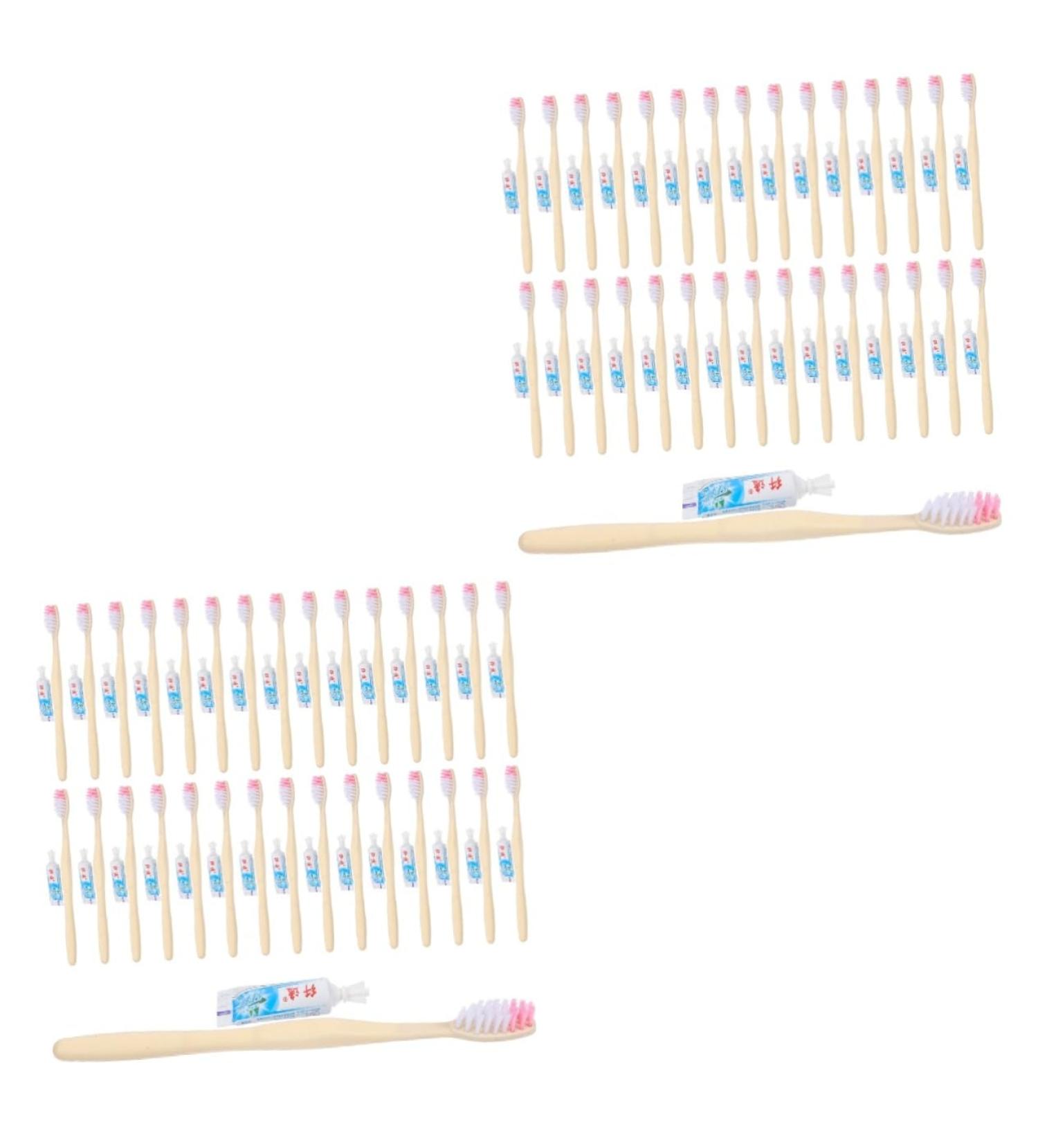 PartyKindom 200 Pcs Travel Disposable Toothbrushes - Mini Plastic Toiletries in Assorted Colors for International Shipping - Buy Online on GoSupps.com