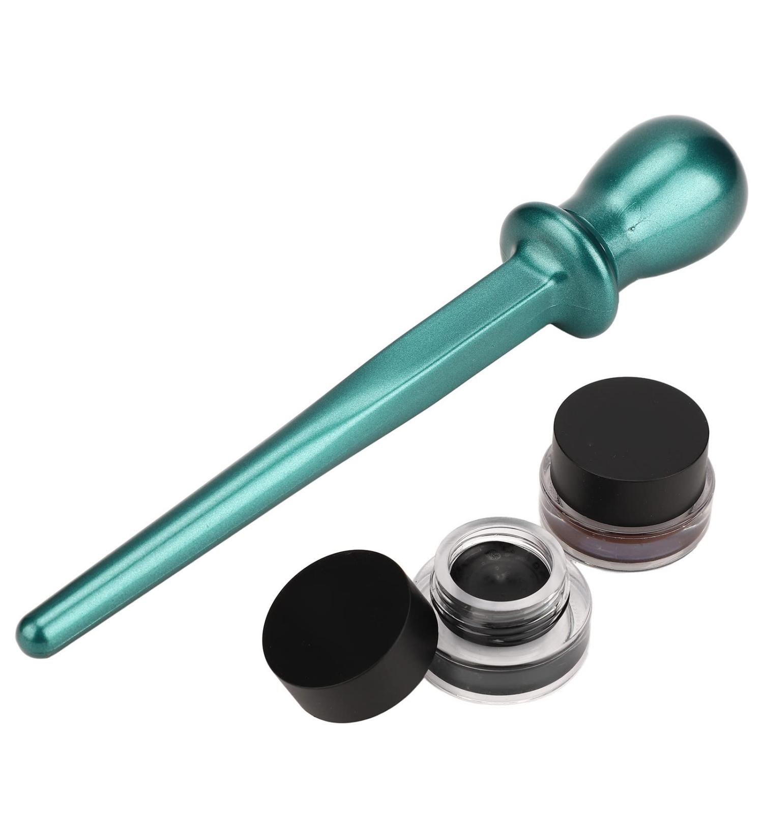 Makeup Tool with Black Brown Cream Beauty Waterproof Silicone Guide Wand Pen Brush - Buy Online on GoSupps.com