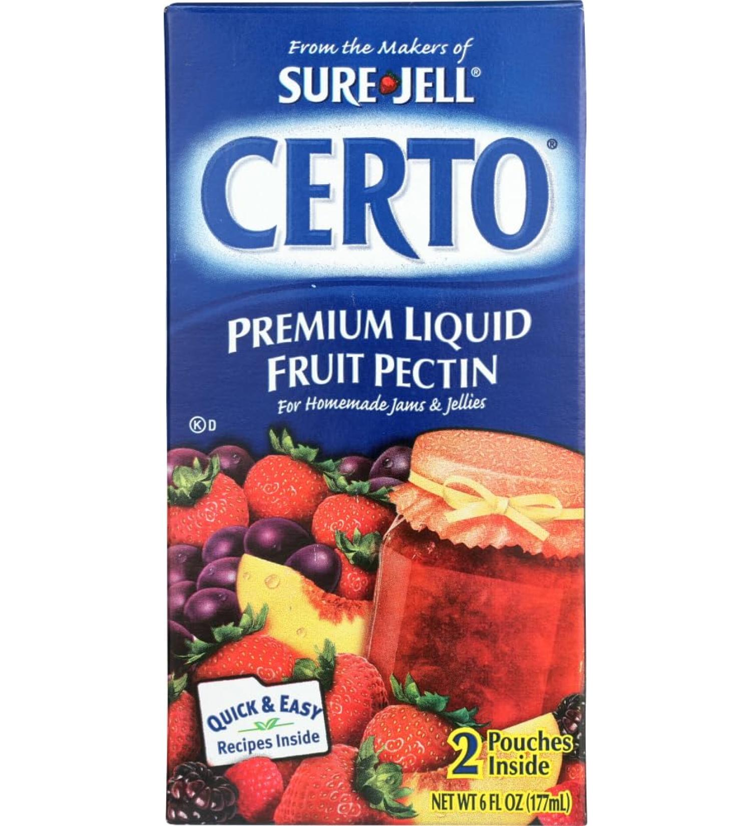 Sure Jell Certo Premium Liquid Fruit Pectin 6 oz - Perfect for Jam & Jelly Making - Buy Online on GoSupps.com