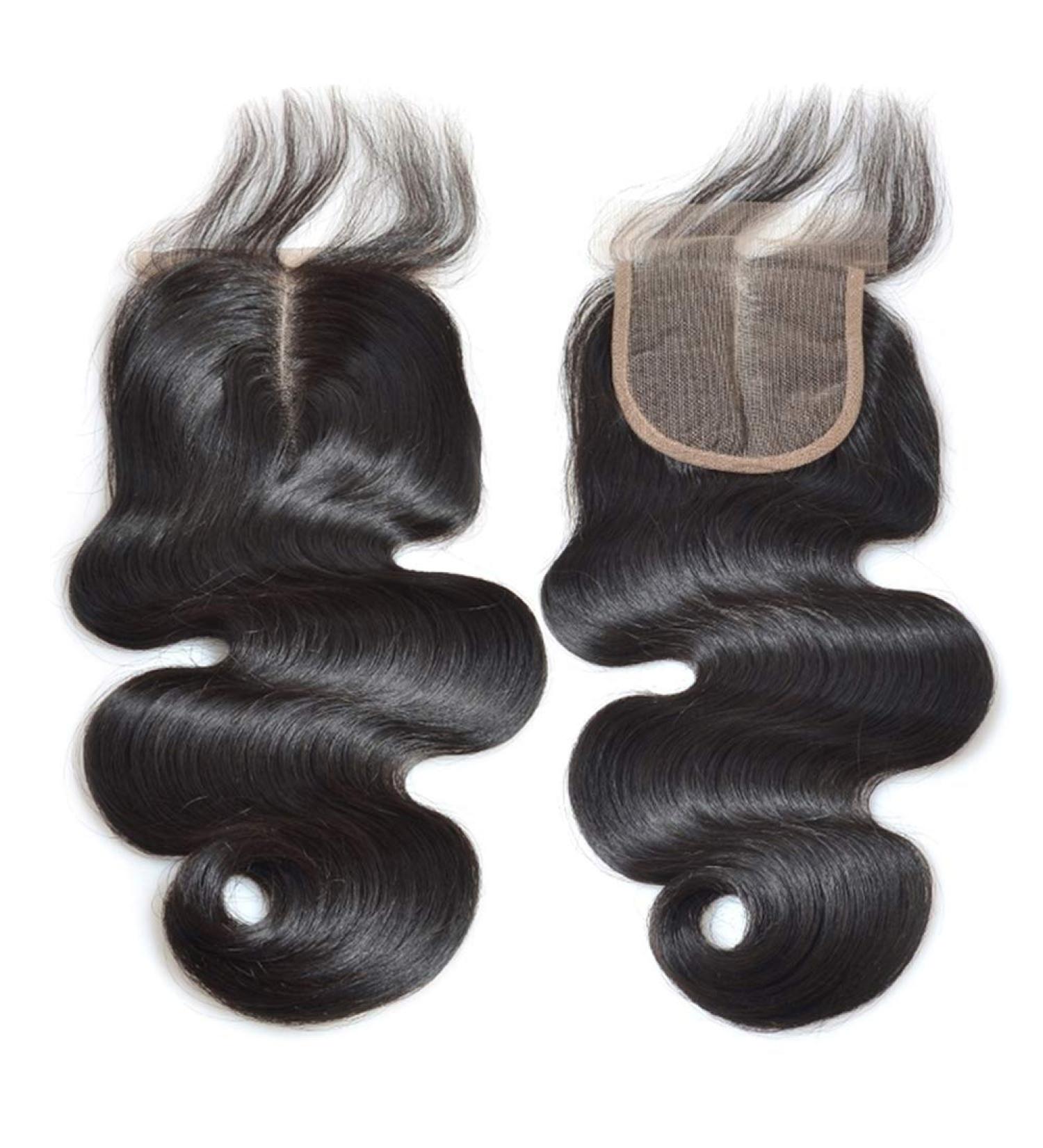 Remy Human Hair Top Lace Closure - 4x4 Virgin Hair Extension with Baby Hair Middle Part 10 - International Shipping - Buy Online on GoSupps.com