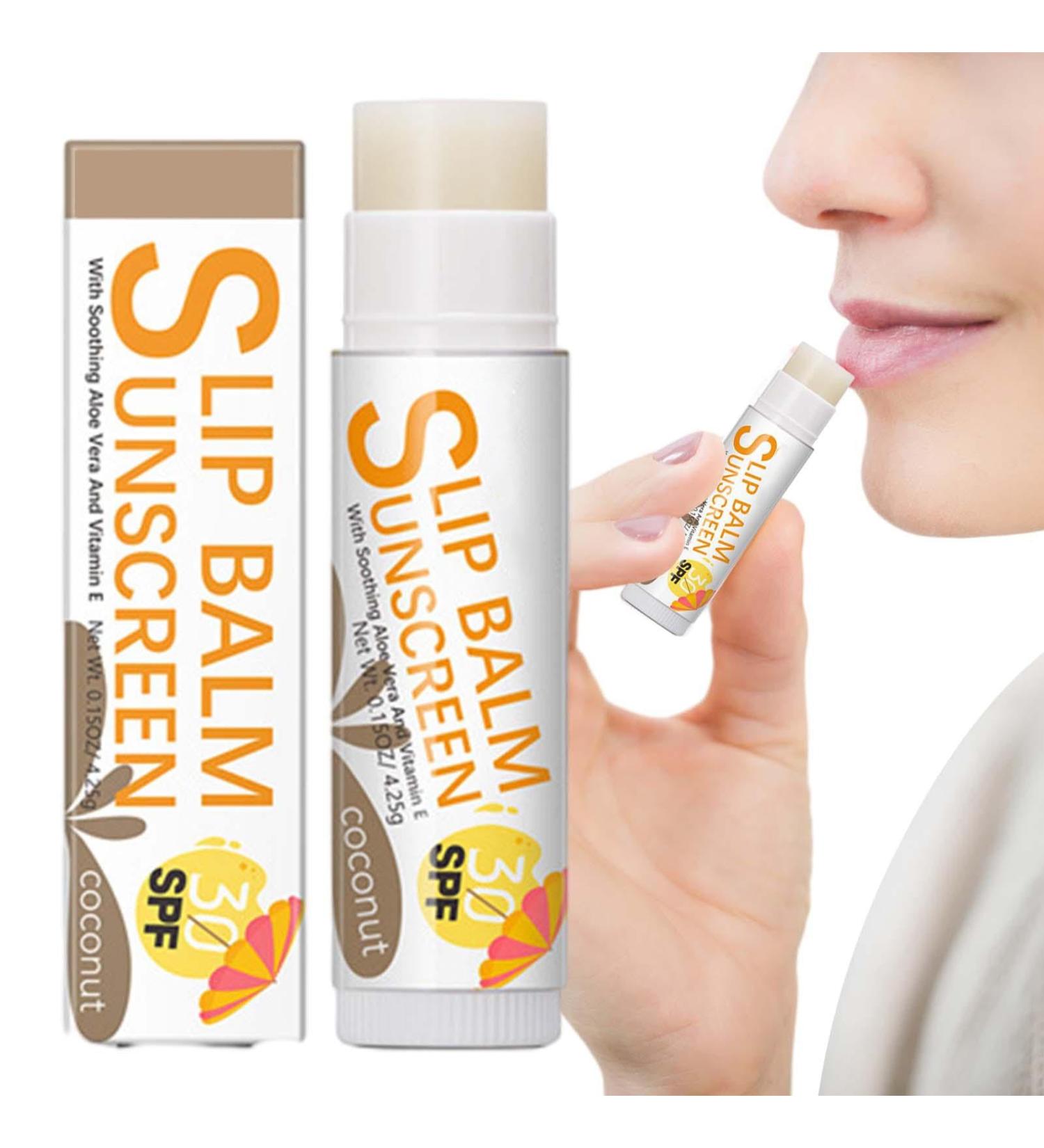 SPF Lip Balm Bum Sun Lip Balm SPF30 - Travel Size Sunscreen for Lips Sun Protection Lip Care for Protecting Soothing and Moisturizing Lips Zurego #2 Coconut Flavor - Buy Online on GoSupps.com