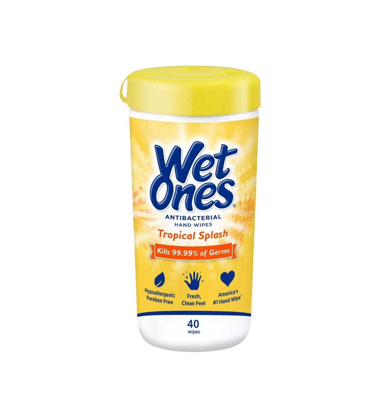 Wet Ones Antibacterial Citrus Hand Wipes 40ct - Pack of 1 - Buy Online on GoSupps.com