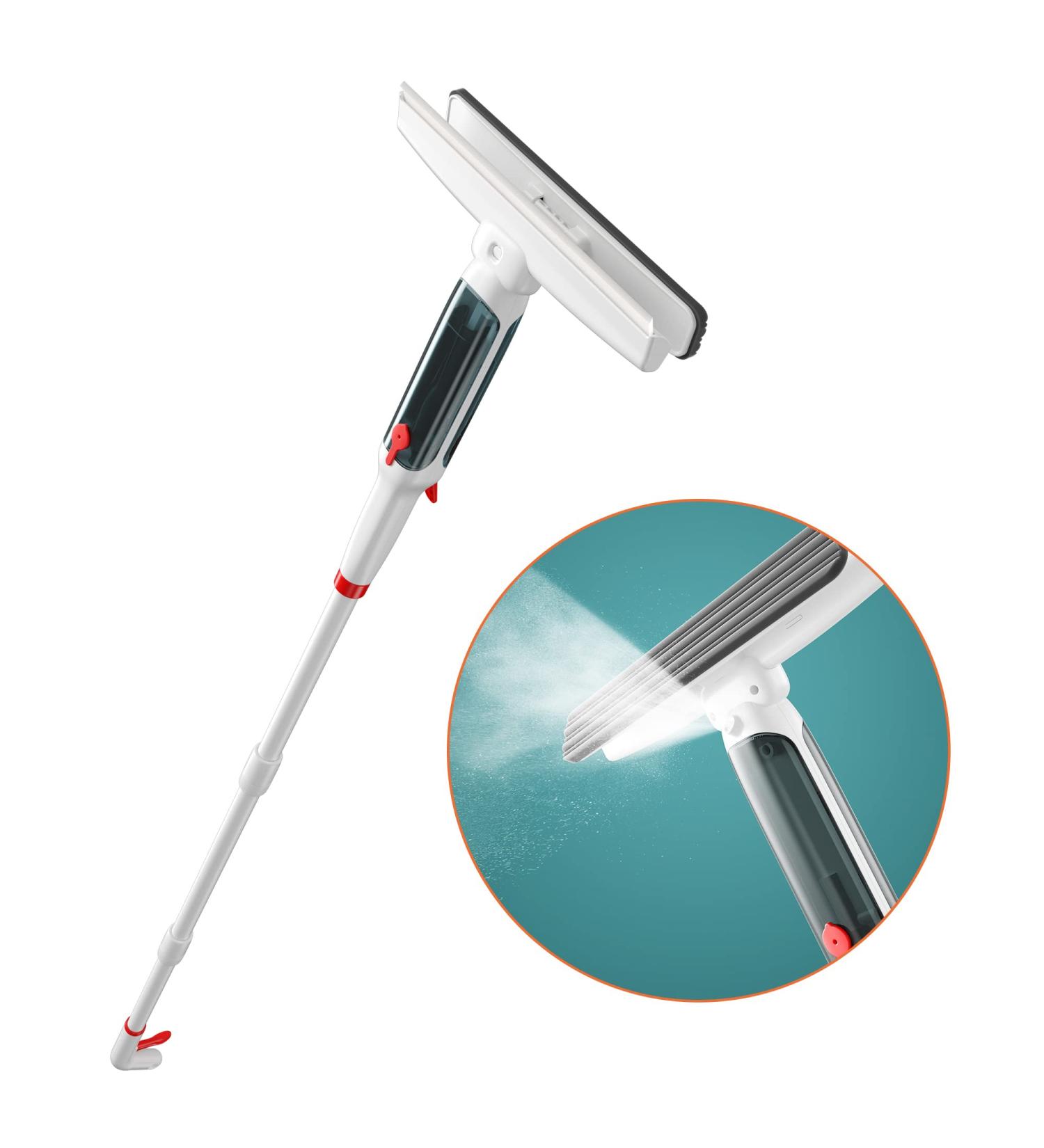 Fieploom Window Cleaning Kit with Sprayer & 60-inch Extension Pole - 2023 Upgrade for Windows, Mirrors, Shower Glass, Cars - Includes Distinct Clean Water and Sewage Containers - Buy Online on GoSupps.com