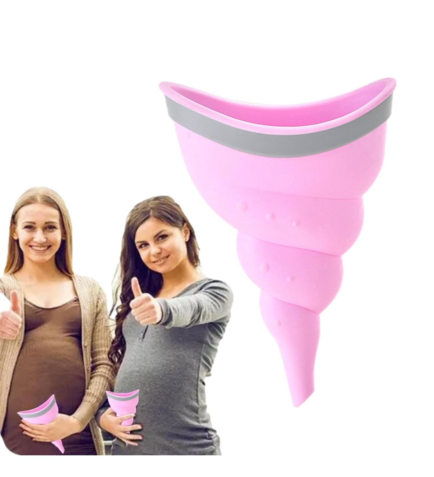 Womens Urinal Funnel - Standing Up to Pee Funnel Conch Type Female Urinal Device - Travel Urinal for Female Pee Funnel Reusable Women Pee Cup for Hiking Camping Picnic Pochy Conch Type + Stability Ring Light Pink - Buy Online on GoSupps.com