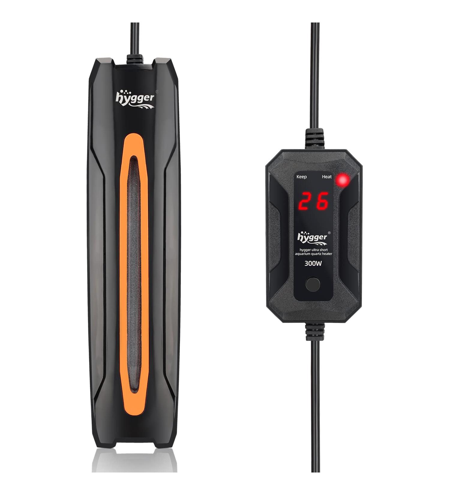 Hygger 300W Aquarium Heater | Adjustable Temperature Heating Rod for 150-300L Freshwater & Saltwater Fish Tanks - Buy Online on GoSupps.com