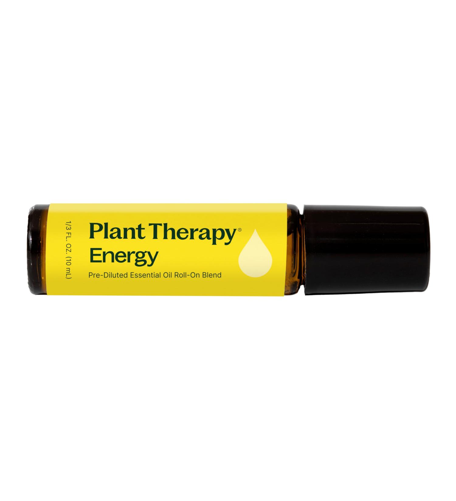 Plant Therapy Energy Essential Oil Blend 10 mL (1/3 oz) Refreshing Energizing Blend 100% Pure Pre-Diluted Roll-On Natural Aromatherapy - Buy Online on GoSupps.com