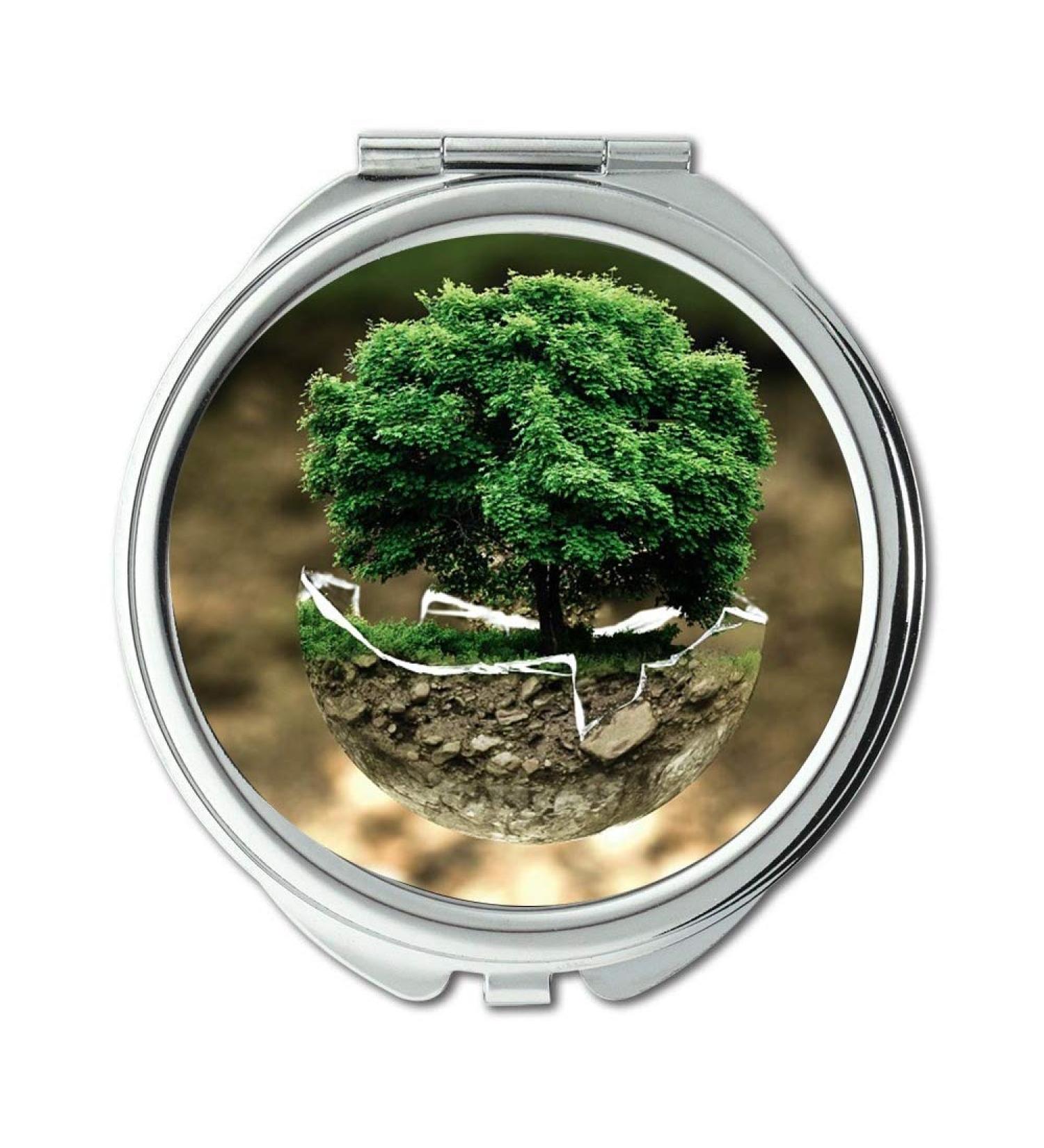 YENDOSTEEN Mirror flat earth makeup mirror Environmental Protection Environment Atmosphere makeup mirrors pocket mirror portable mirror - Buy Online on GoSupps.com