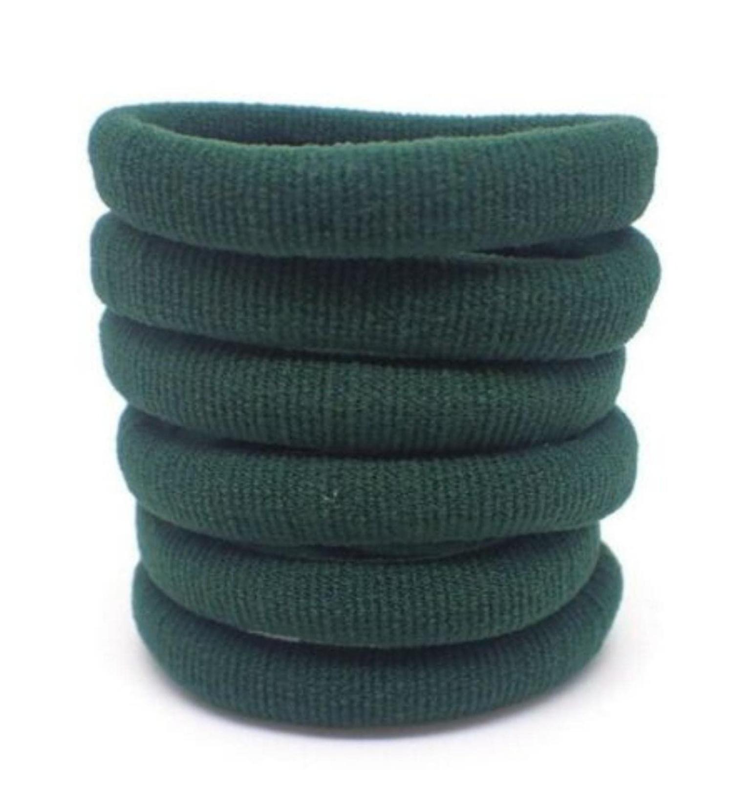Topkids Accessories Thick Hair Bands for Women and Girls Hair Bobbles Elastic HairBands Ponytail Holders Hair Ties Hair Elastics Hairbands Women (Bottle Green) - Buy Online on GoSupps.com