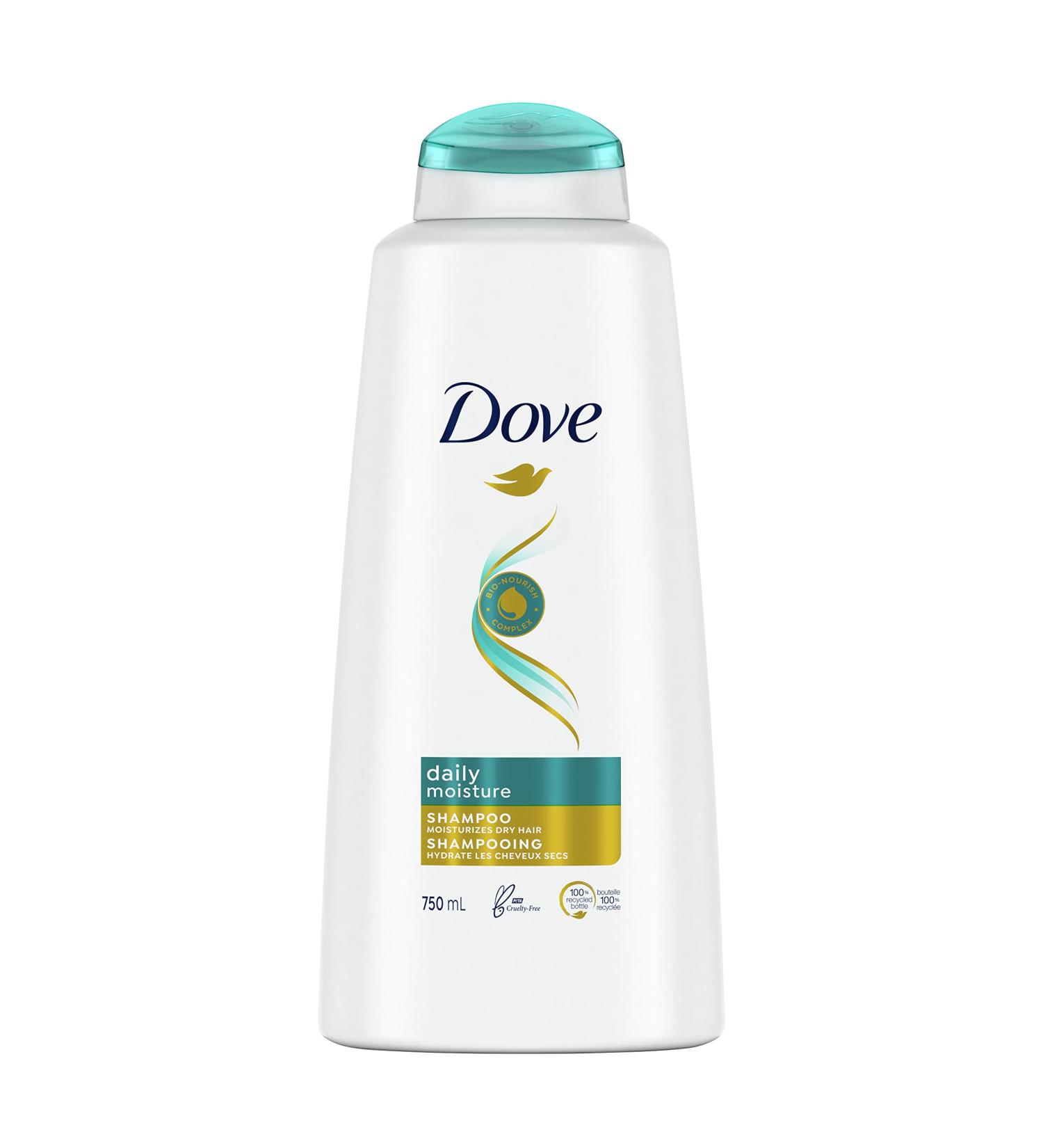 Dove Daily Moisture Shampoo with Bio-Nourish Complex moisturizes and nourishes dry hair 750 ml 1 count (Pack of 1) Shampoo - Buy Online on GoSupps.com