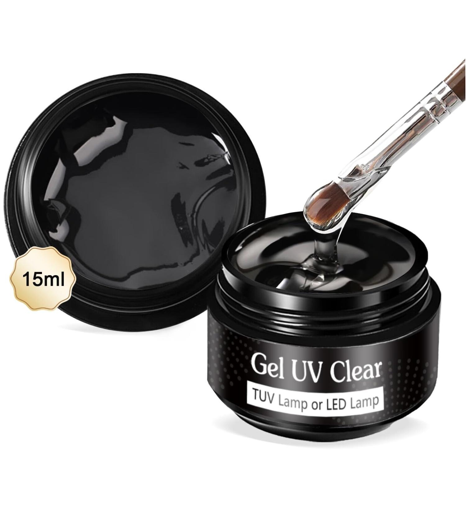 Buy UV Nail Gel 15g*2 - Sealing Solid Color & Poly Gel for Nail Extensions & Art - Transparent Quality - Buy Online on GoSupps.com
