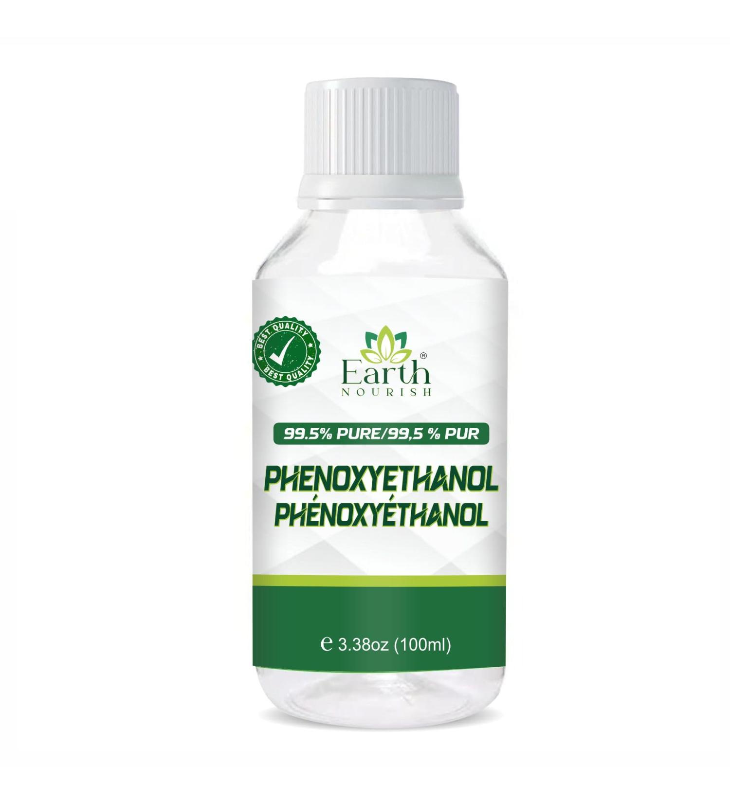 Earth Nourish Phenoxyethanol 3.38 Fl Oz / 100ml Cosmetic Grade Preservative for DIY Skincare Haircare & Personal Care Formulations - Buy Online on GoSupps.com