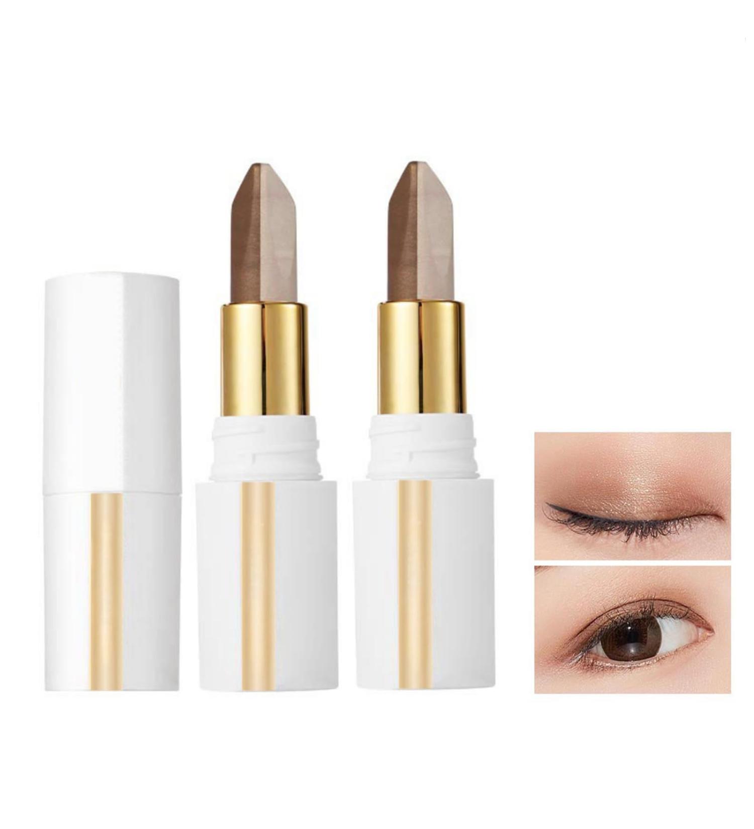 Eye Shadow Stick 2pcs Glitter Eyeshadow Stick Double Color Shimmer Eyeshadow Pen Eyeshadow Pen Twotone Eyeshadow Stick 2in1 Gradient Double Eyeshadow Makeup 2 2 2pcs - Buy Online on GoSupps.com