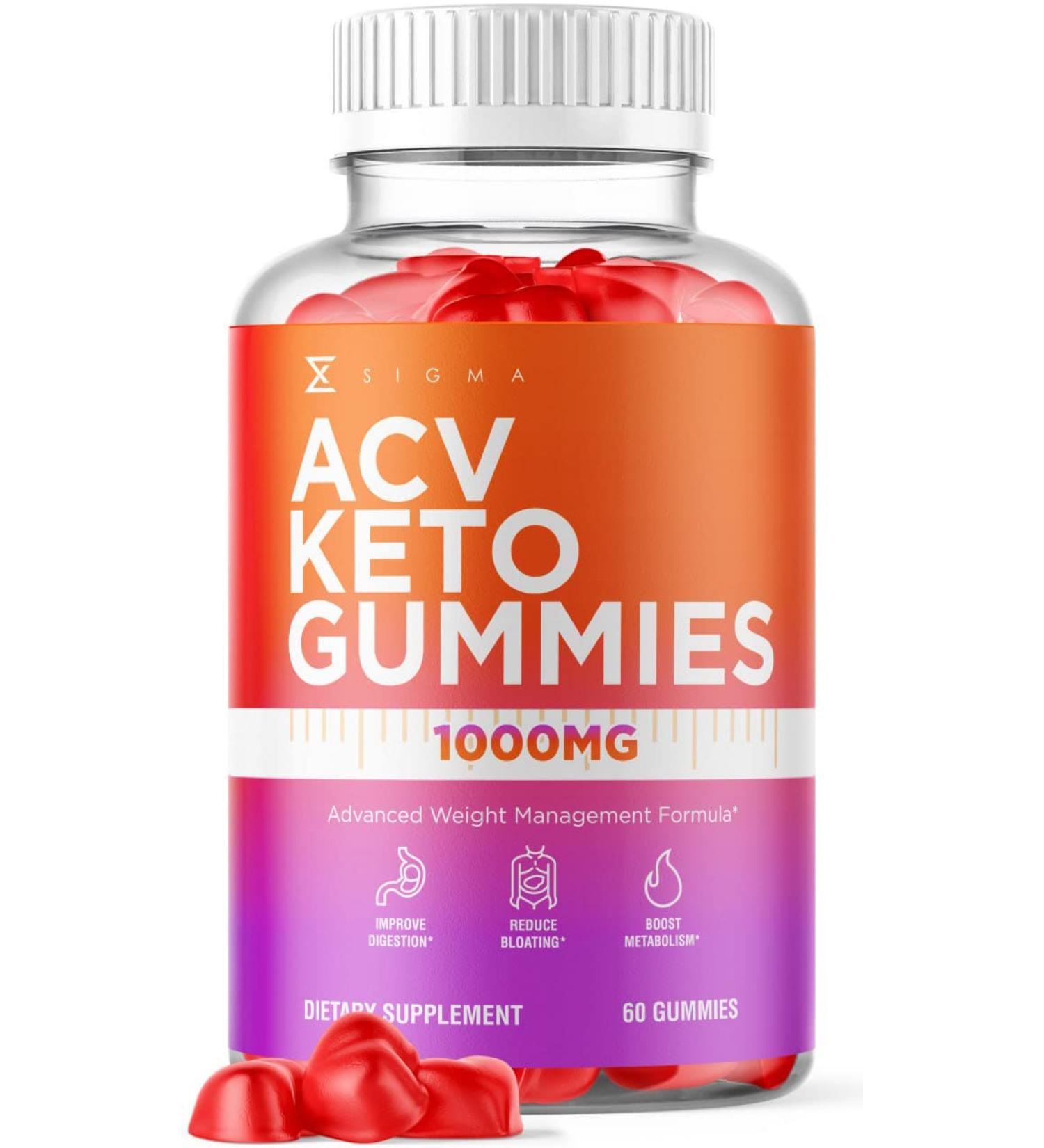 ACV Keto Gummies - Advanced Plus Formula with Apple Cider Vinegar (60 Gummies) - Buy Online on GoSupps.com