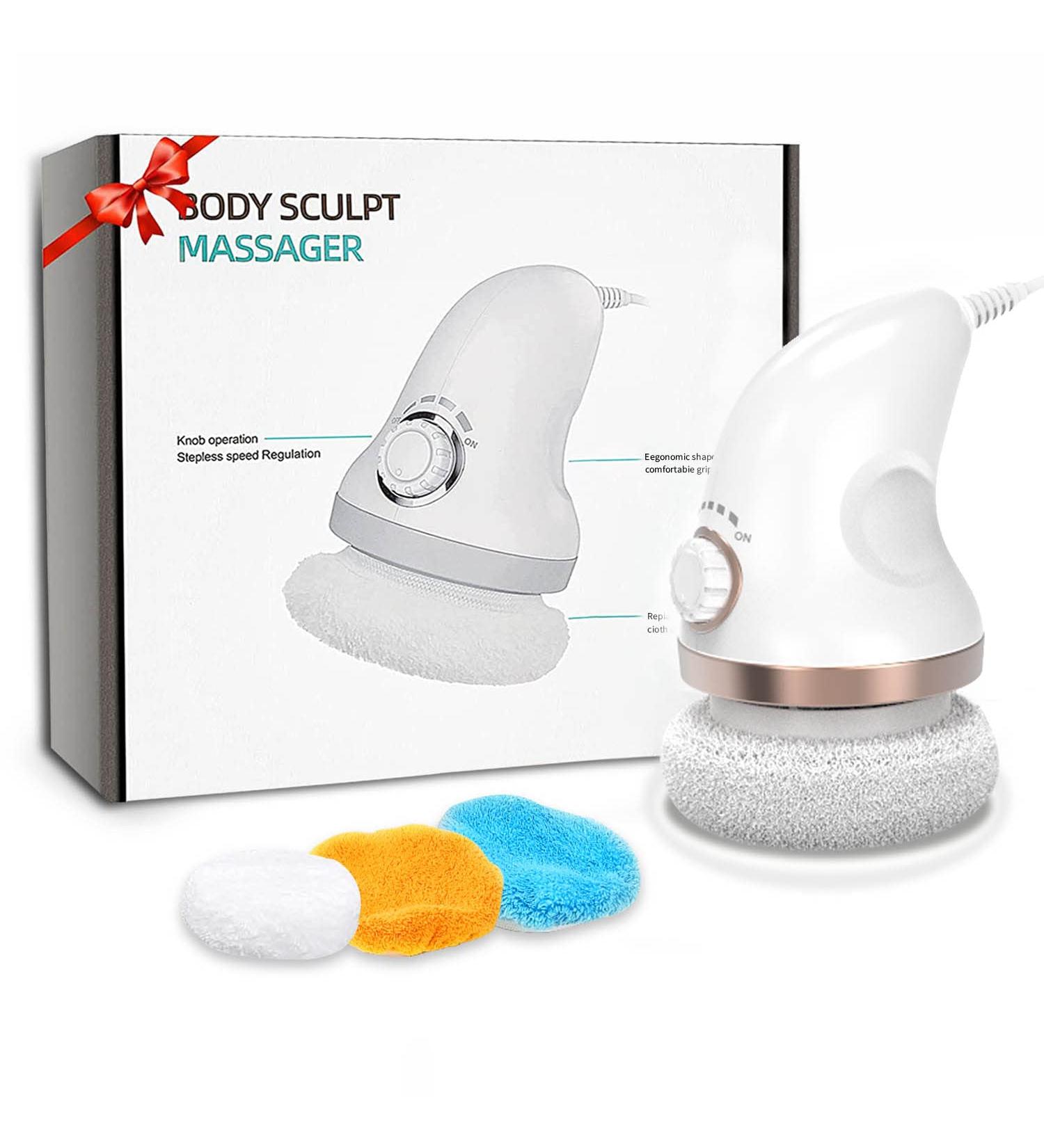 Anti-Cellulite Massage Device | Electrical Lymph Drainage with 3 Washable Pads for Belly Legs & Arms - Buy Online on GoSupps.com