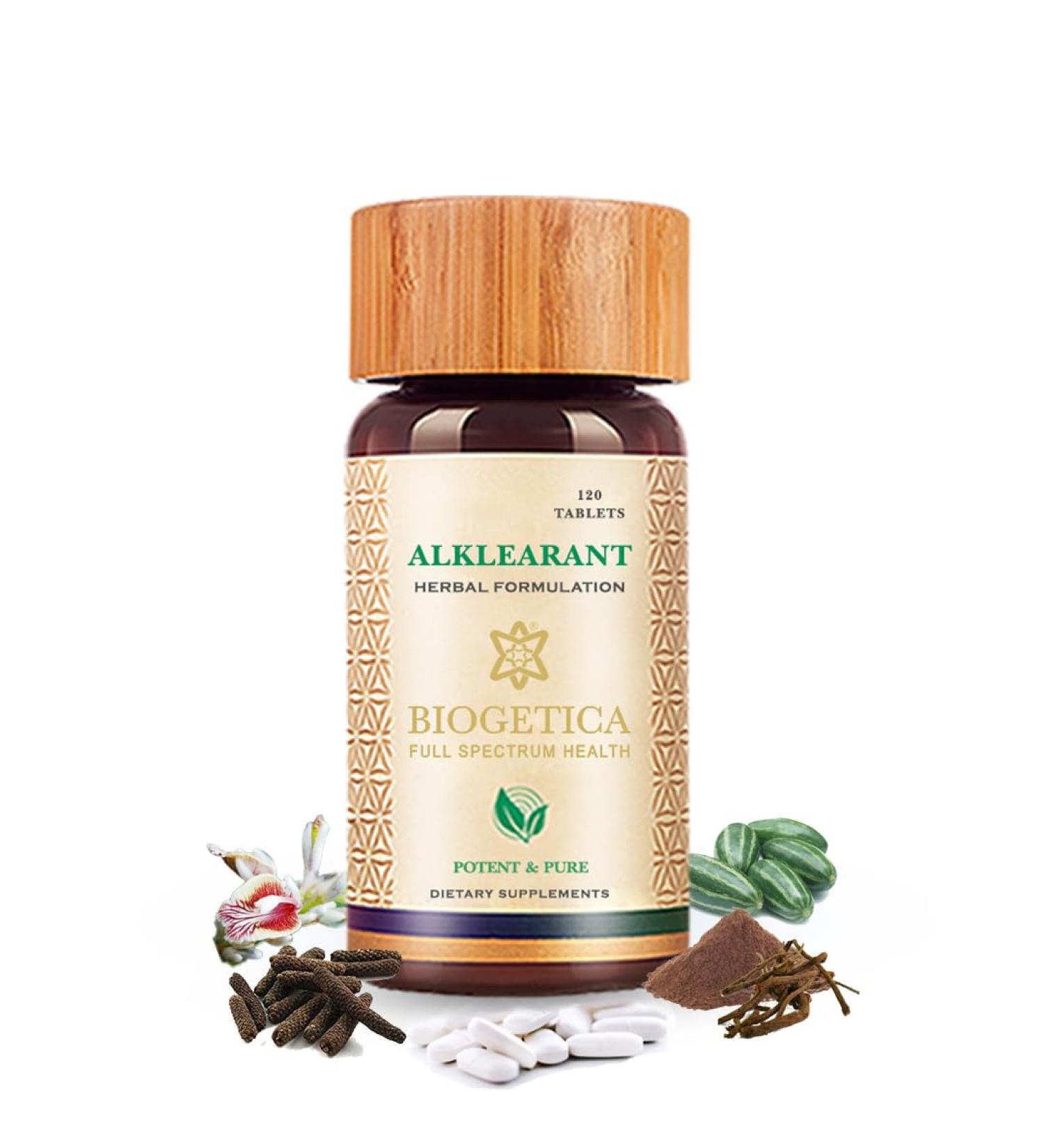 Biogetica Alklearant Cleanse Supports Healthy Digestive Function Increases Energy - 120 Tablets - Buy Online on GoSupps.com