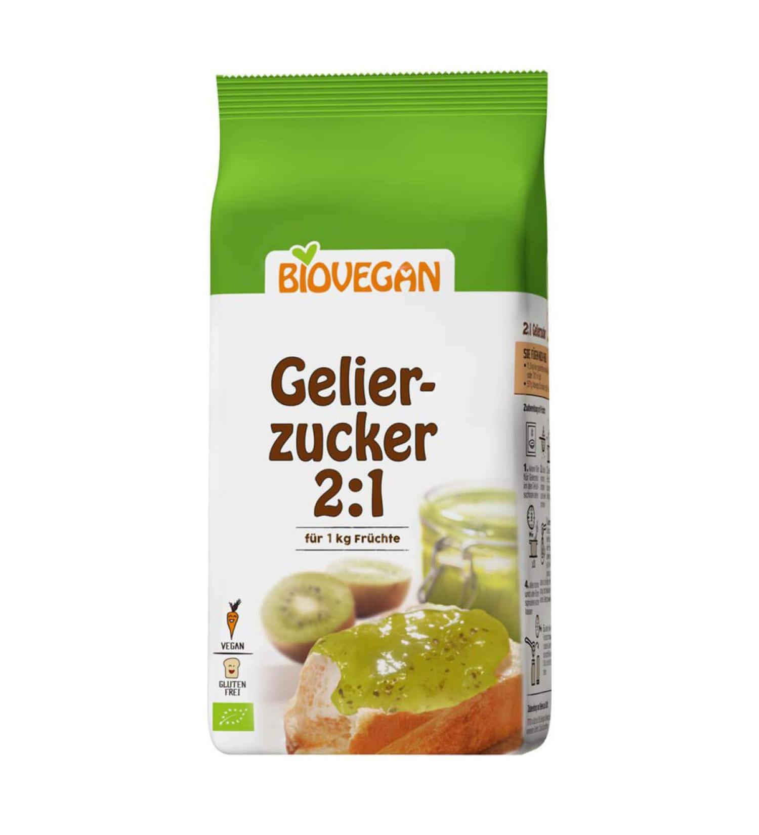 Biovegan Biovegan - Gelling Sugar 2:1 - 500 g - Pack of 8