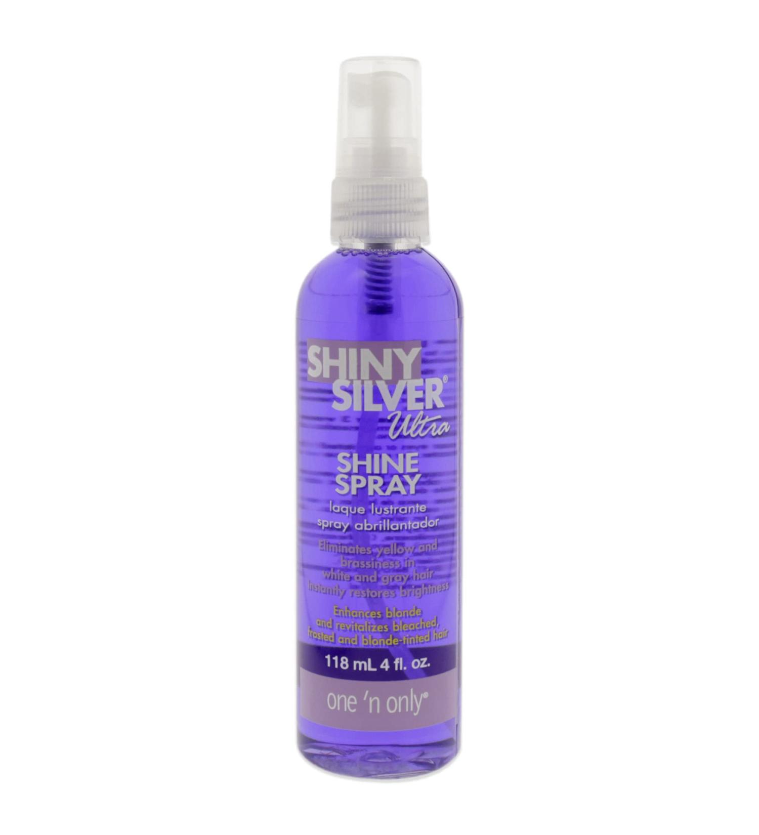 One n Only Shiny Silver Ultra Shine Spray Hair Spray Unisex 4 oz