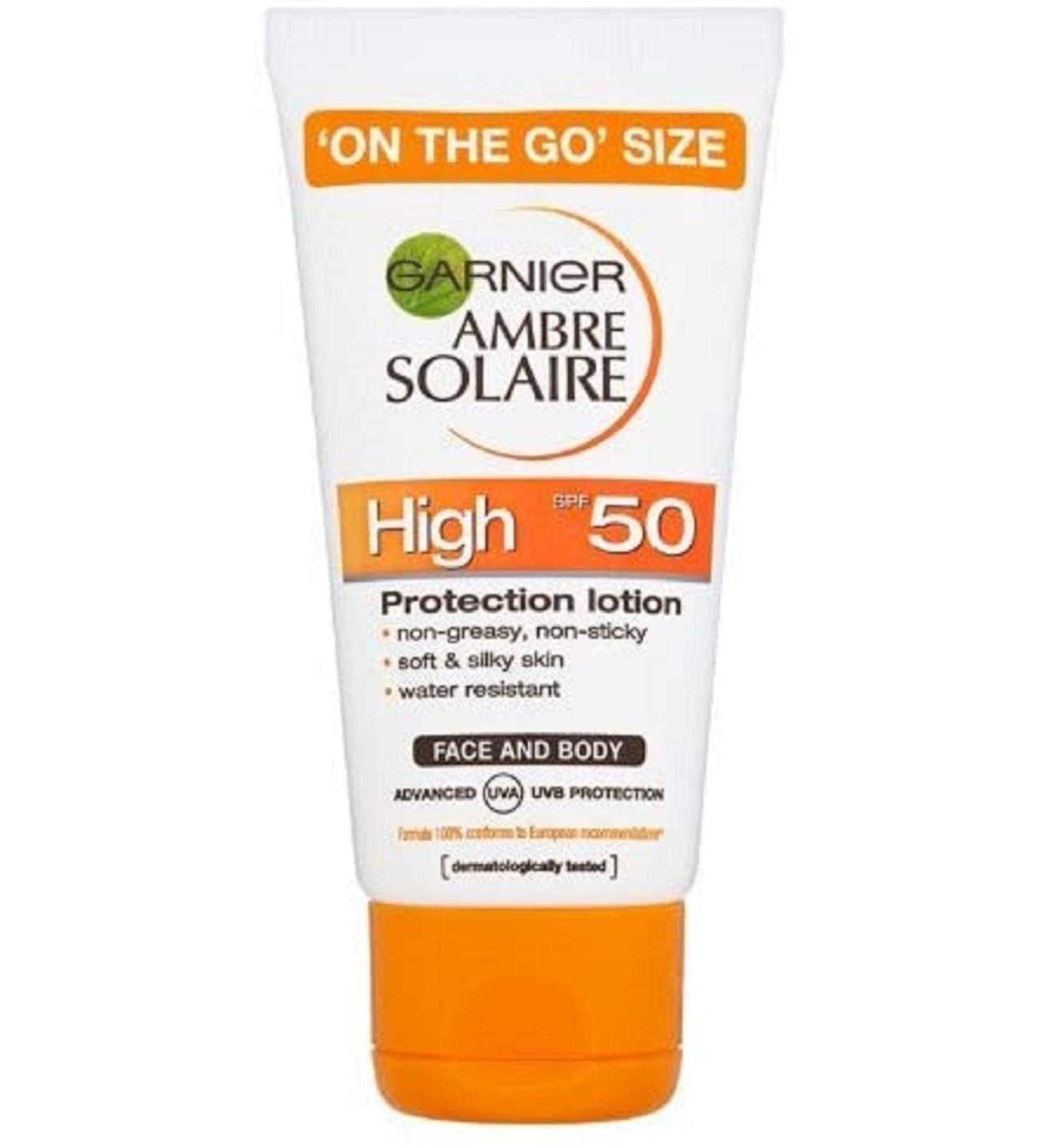 Garnier Ambre Solaire Sunscreen Protection Lotion with SPF50 50ml