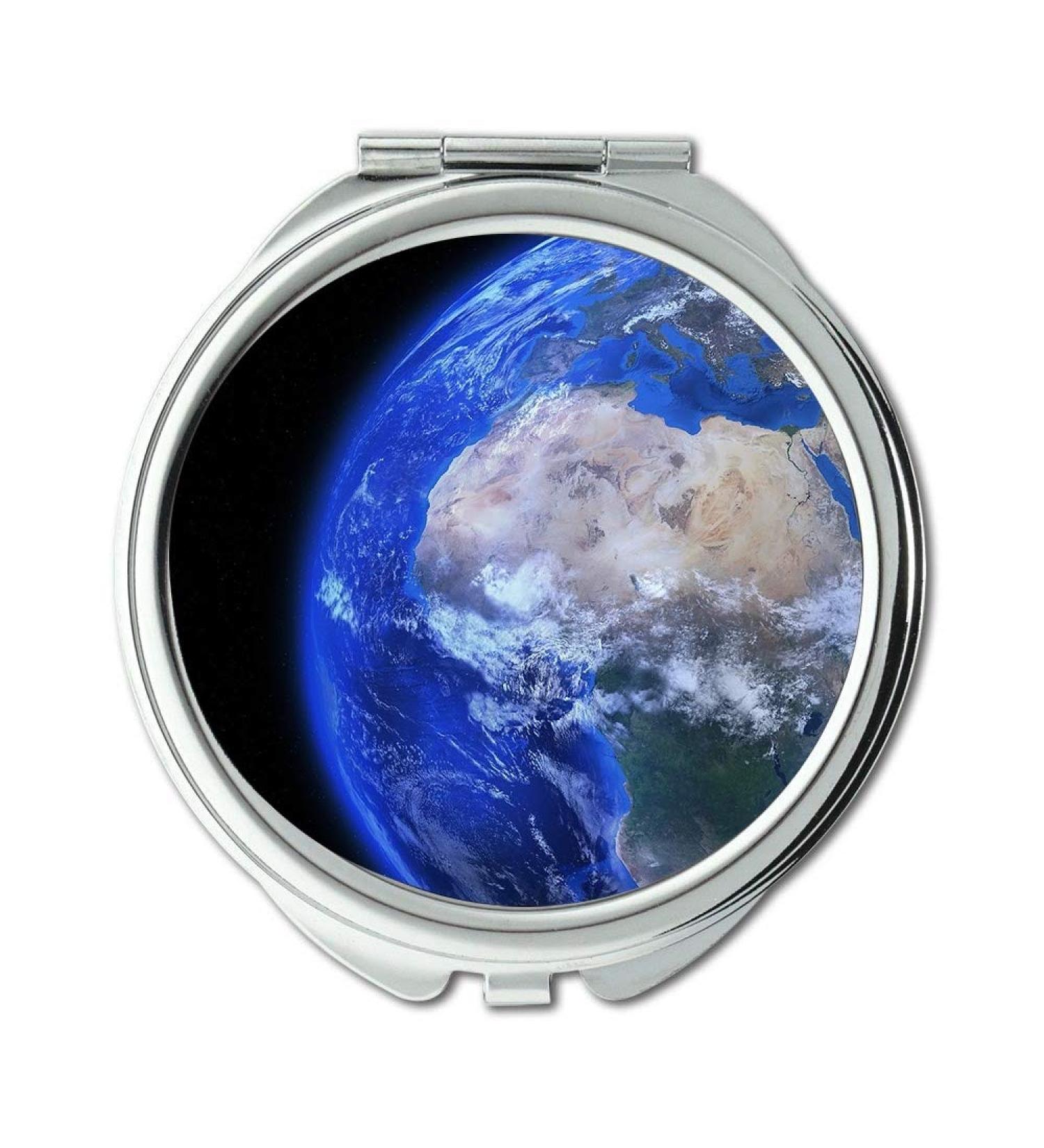 YENDOSTEEN Mirror middle earth makeup mirror arth Globe Moon World Planet Earth Globe Blue makeup mirrors pocket mirror portable mirror - Buy Online on GoSupps.com