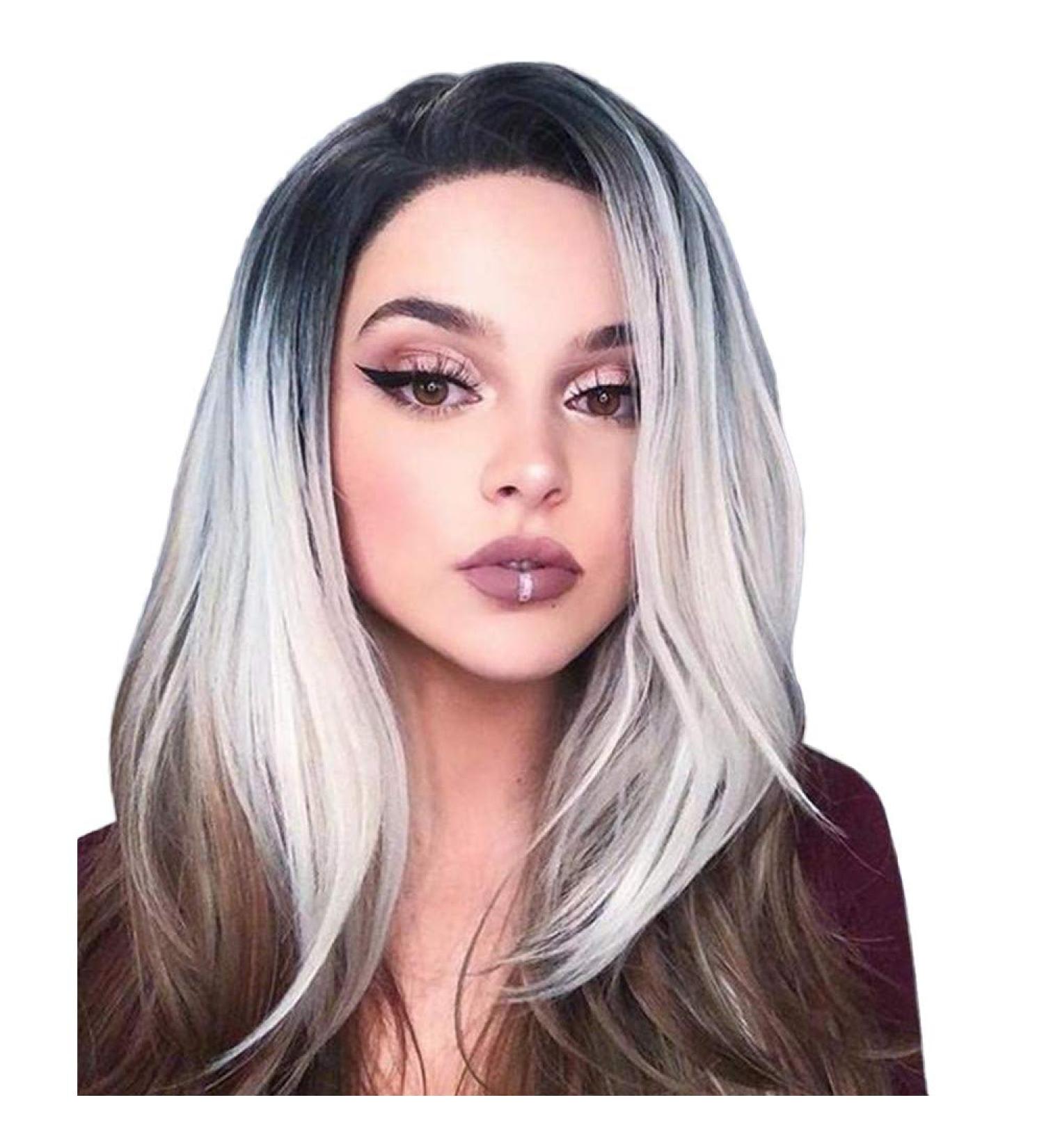 Shop Blonde Grey Curly Short Bob Wig for Women | Synthetic Afro Anime Cosplay Hair - Perfect for Parties & 80s Style - Buy Online on GoSupps.com
