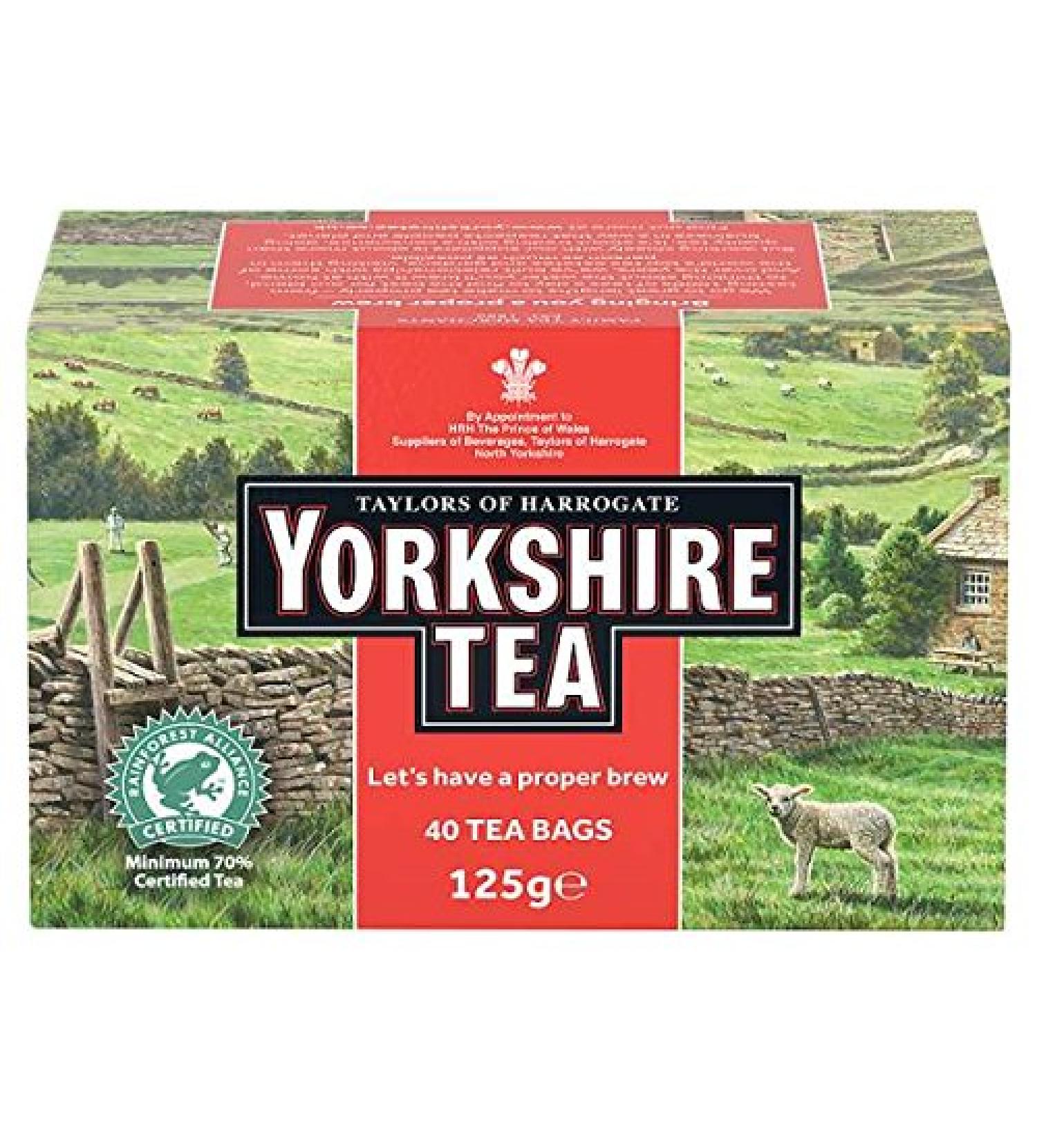 Taylors of Harrogate Taylors of Harrogate 40 x Yorkshire Tea Bags 125g (6 x 40 years)