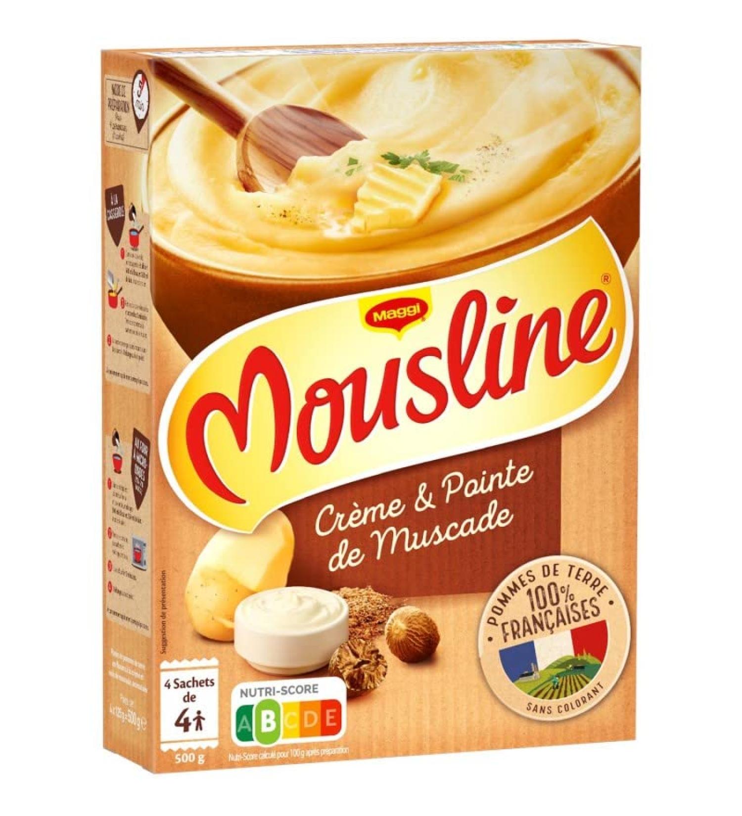 MOUSLINE - Mousline Puree Old-Fashioned Flavor 500G - Pack of 4 - Special Offer - Buy Online on GoSupps.com