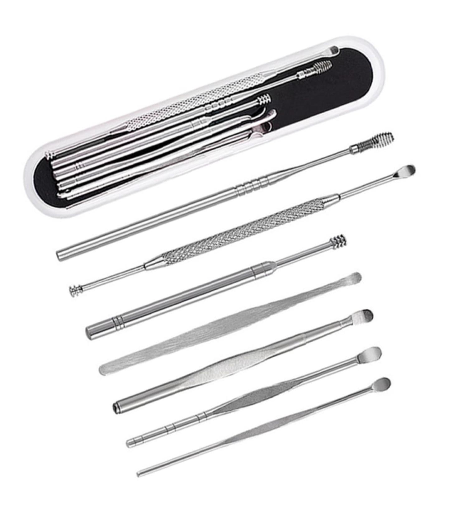 WRITWAA 7pcs Professional Earwax Picker Set Tools Ear Cleaning Kit Easy to Use - Buy Online on GoSupps.com