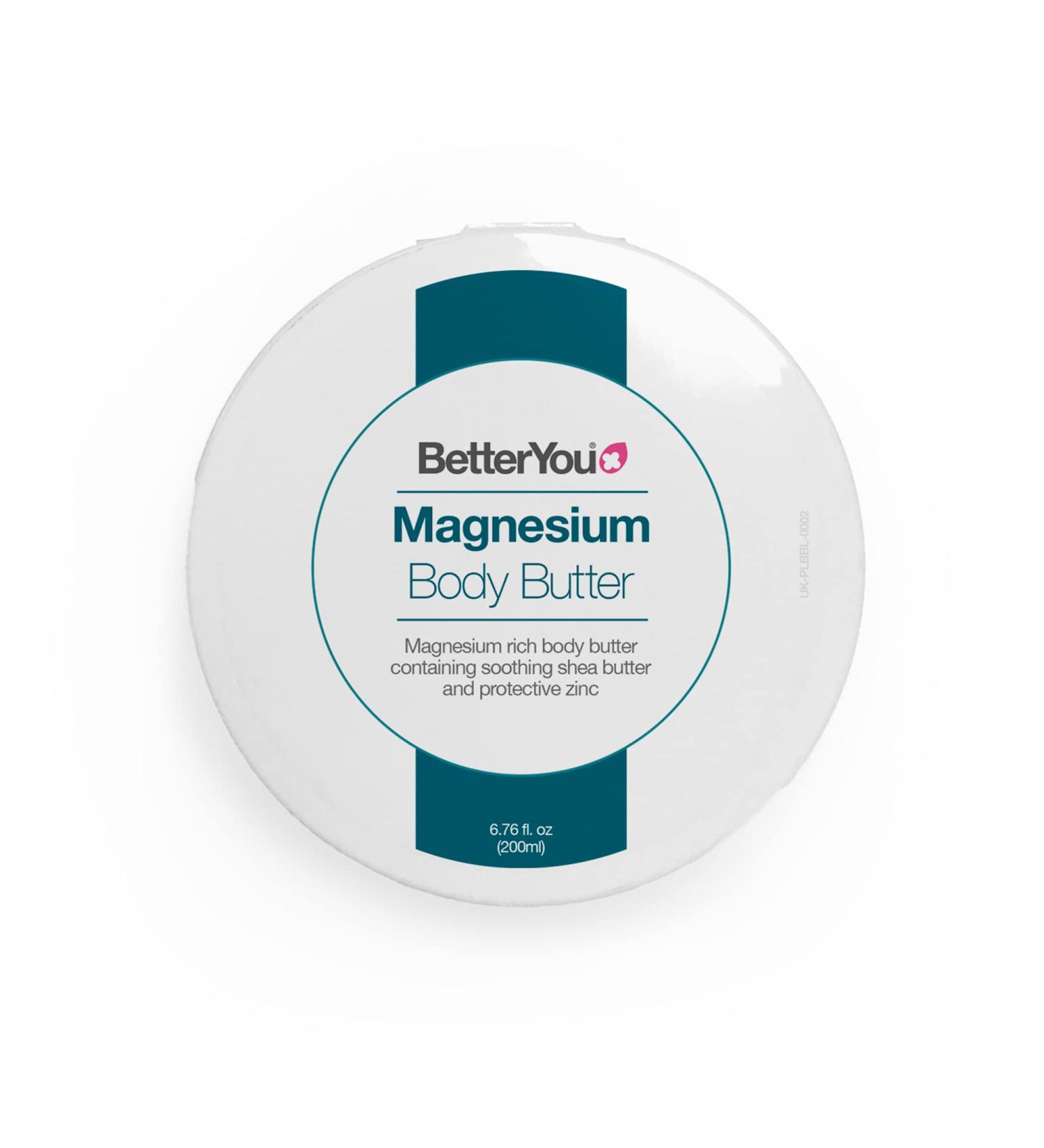 BetterYou Magnesium Body Butter - Hydrating Formula for Dry Skin - 6.7 oz - Buy Online on GoSupps.com