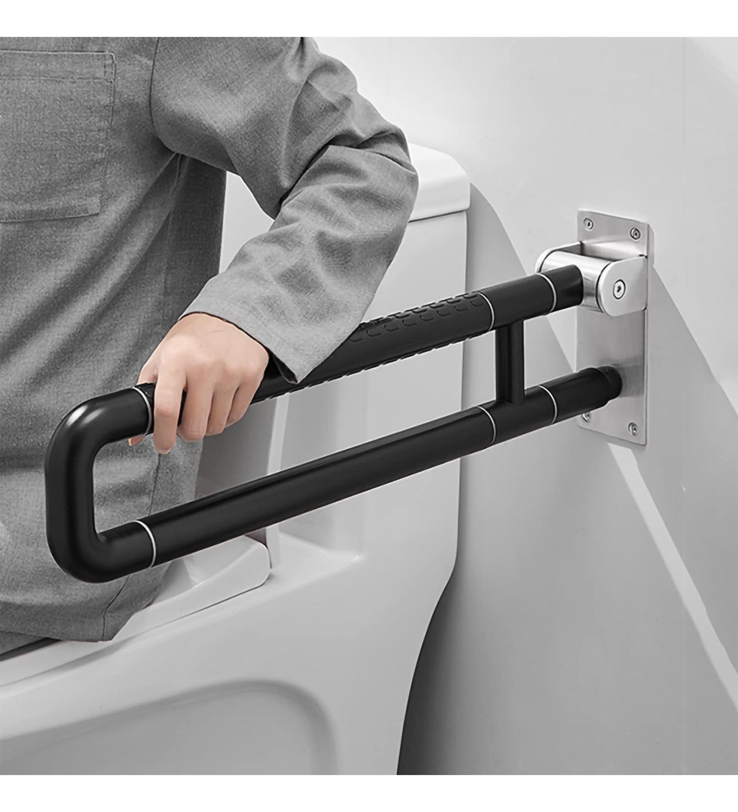 Folding Handicap Grab Bars Rails Toilet Handrails Bath Handle Grip Non Slip Foldable Support Handle Rail Grab Bar Folding Handrails Bathroom Accessible Toilet Disabled Auxiliary to - Buy Online on GoSupps.com