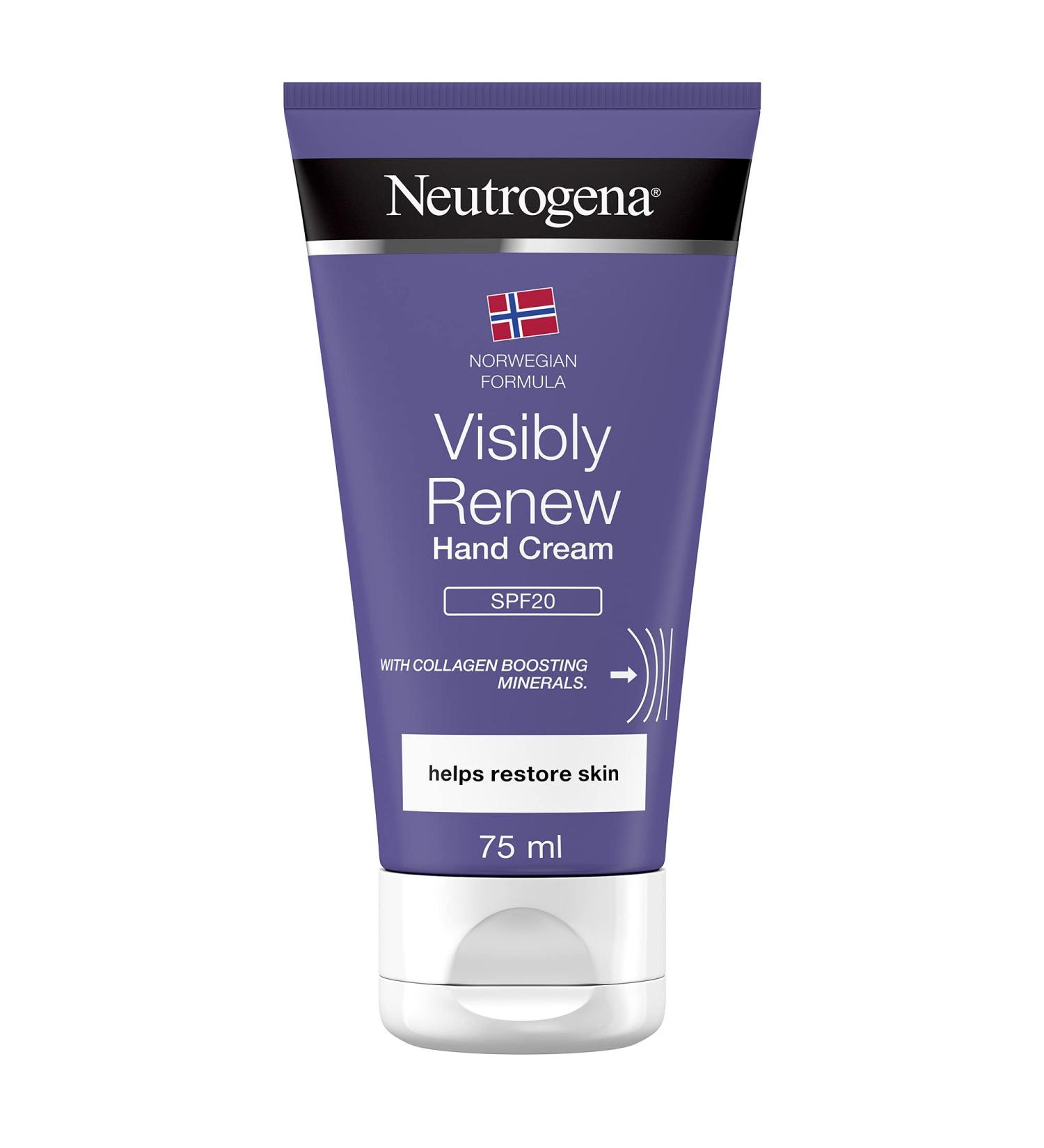 Neutrogena Norwegian Formula Visibly Renew Hand Cream SPF20 - 75ml | Moisturizing Hand Care for Smooth Skin - Buy Internationally - Buy Online on GoSupps.com