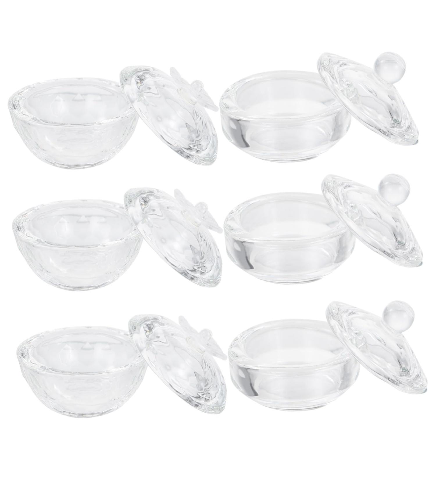 FRCOLOR Clear Tumbler crystal cup manicures liquid cup cup containers with lids clear acrylic liquid bowl clear container reconcile Accessories High borosilicate Mini Nail Cup - Buy Online on GoSupps.com